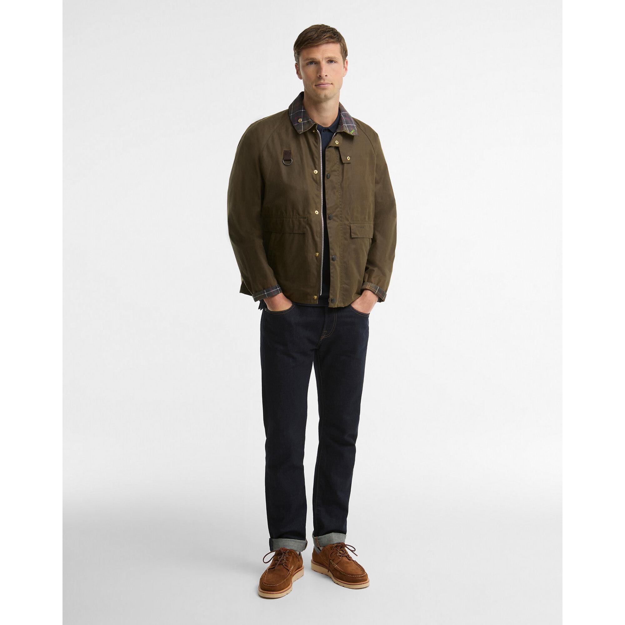 Barbour Men's Icons Spey Wax Jacket - Beech | British Attire