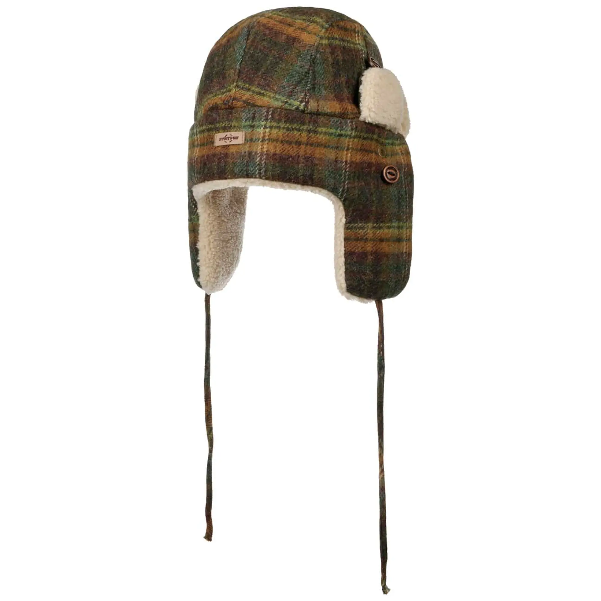 Product image 4 of 9 of Stetson Meadville Bomber Aviator Hat - Green/Dark Orange
