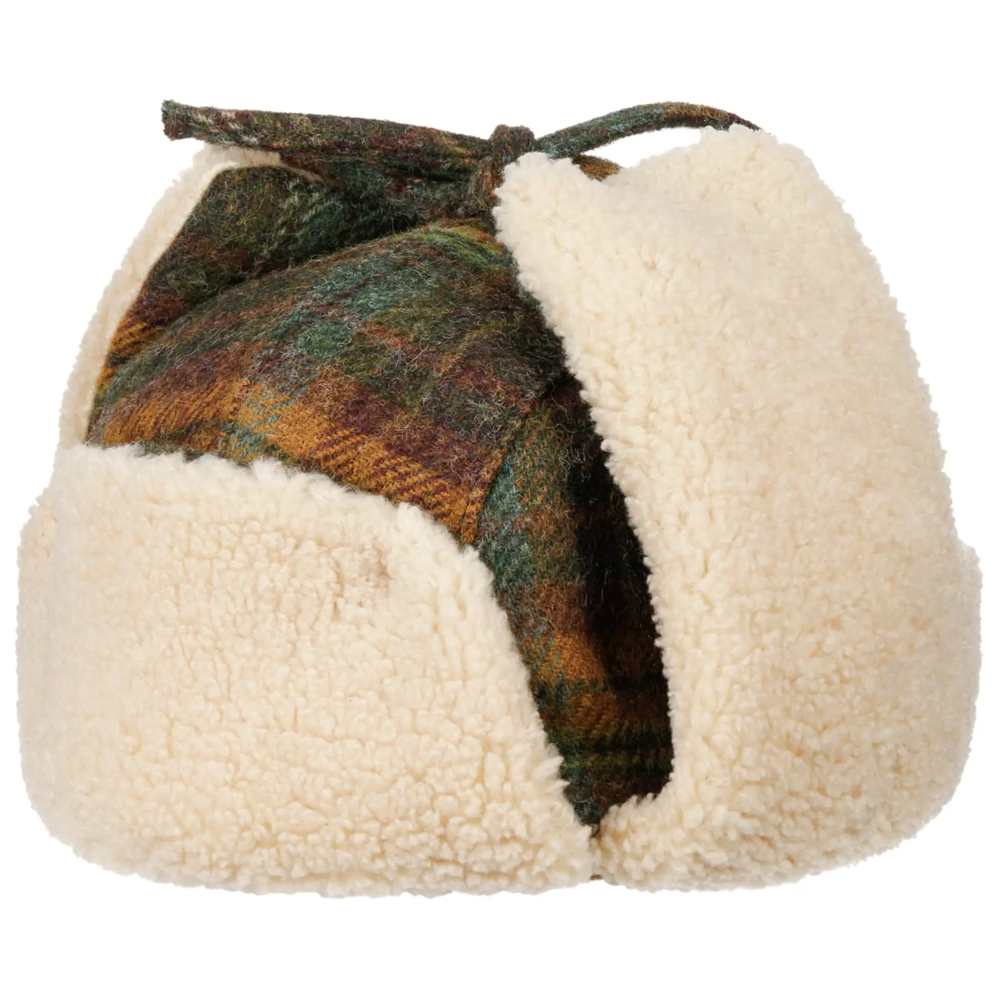 Product image 7 of 9 of Stetson Meadville Bomber Aviator Hat - Green/Dark Orange