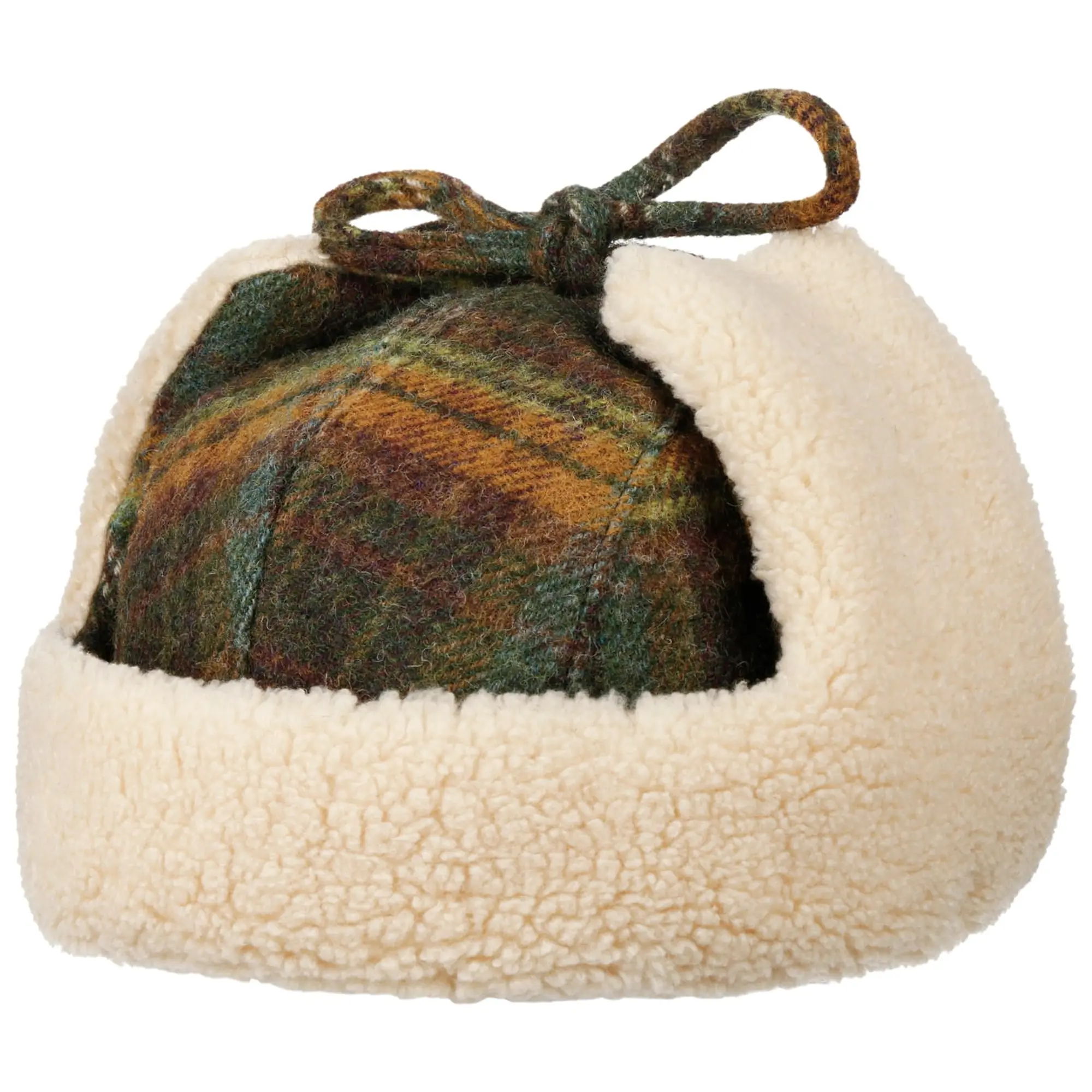Product image 8 of 9 of Stetson Meadville Bomber Aviator Hat - Green/Dark Orange