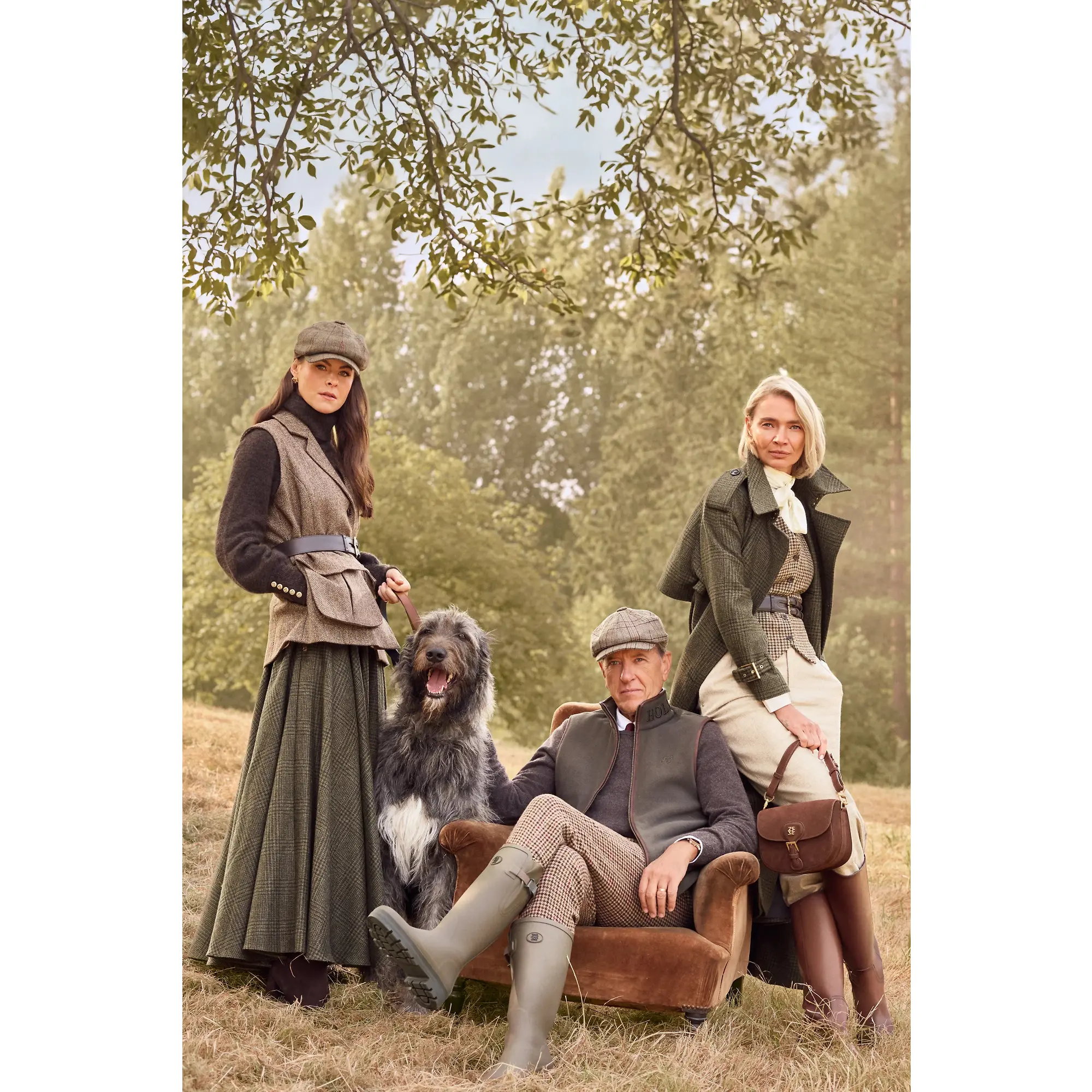 Product image 3 of 9 of Holland Cooper Men's Farnley Wellingtons - Hunter Green