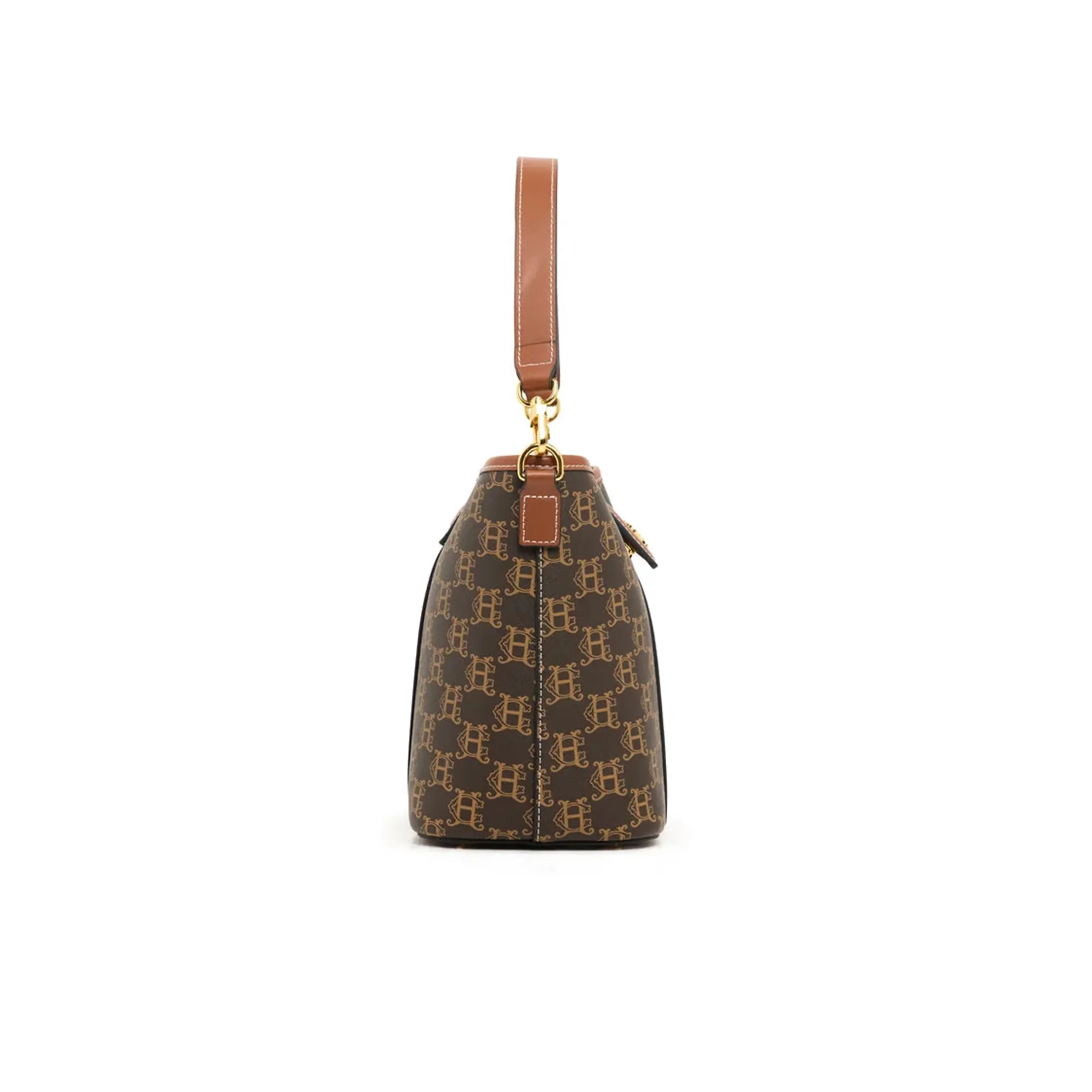 Product image 4 of 10 of Holland Cooper Women's Milan Mini Bucket Bag - Tan Monogram