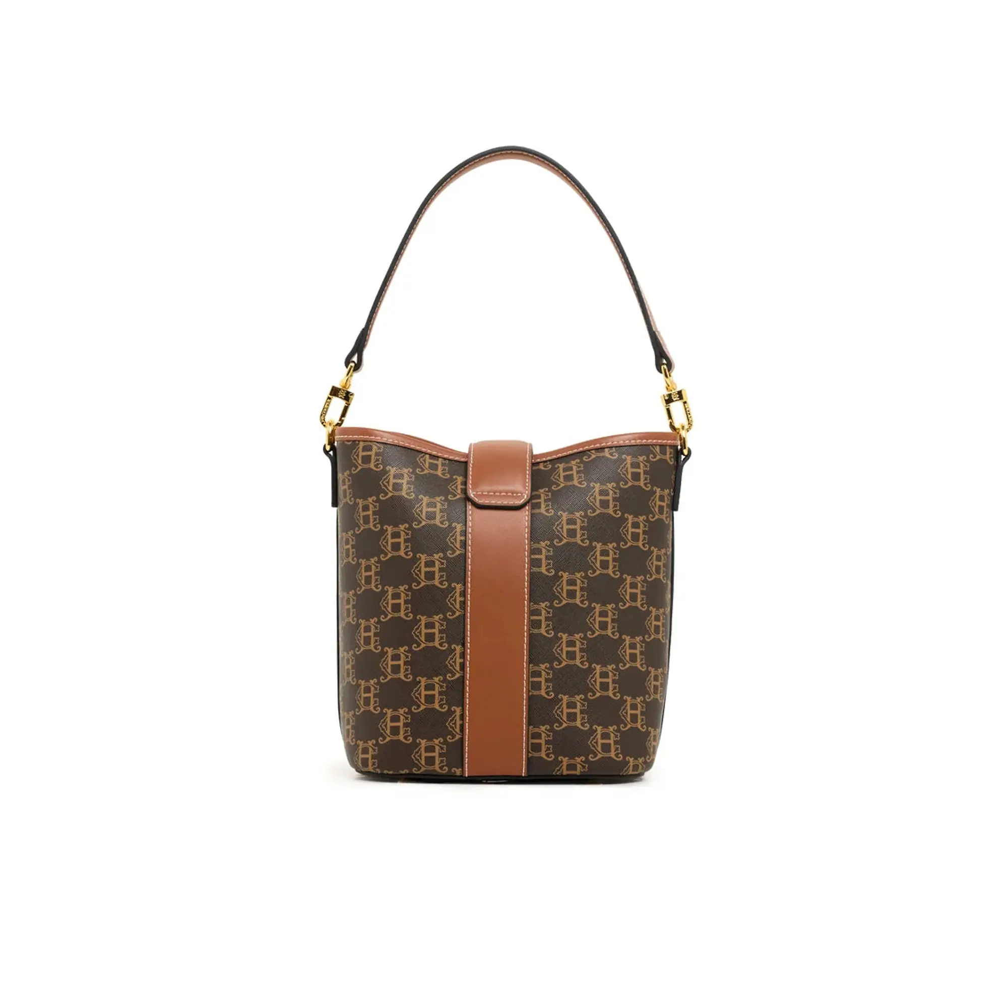 Product image 5 of 10 of Holland Cooper Women's Milan Mini Bucket Bag - Tan Monogram