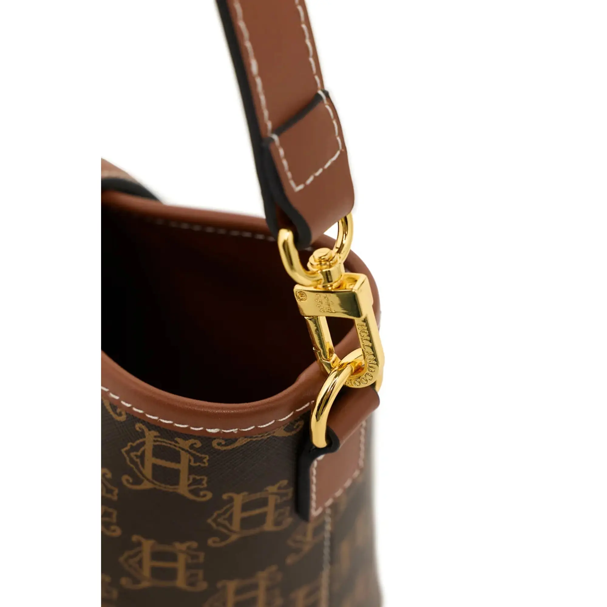 Product image 8 of 10 of Holland Cooper Women's Milan Mini Bucket Bag - Tan Monogram