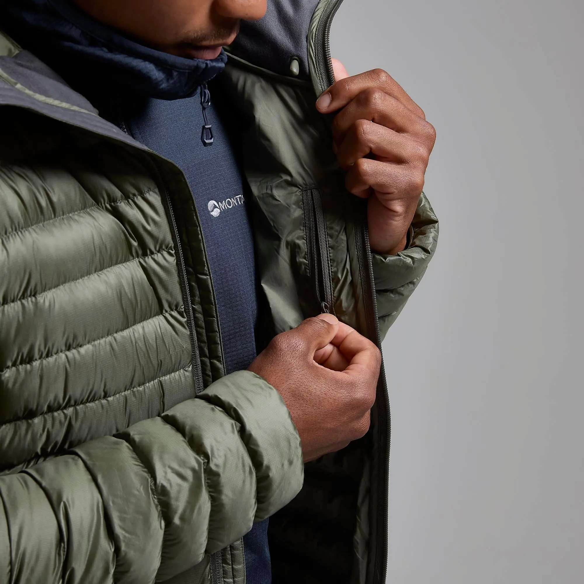 Product image 6 of 9 of Montane Men's Anti-Freeze Hooded Down Jacket - Caper