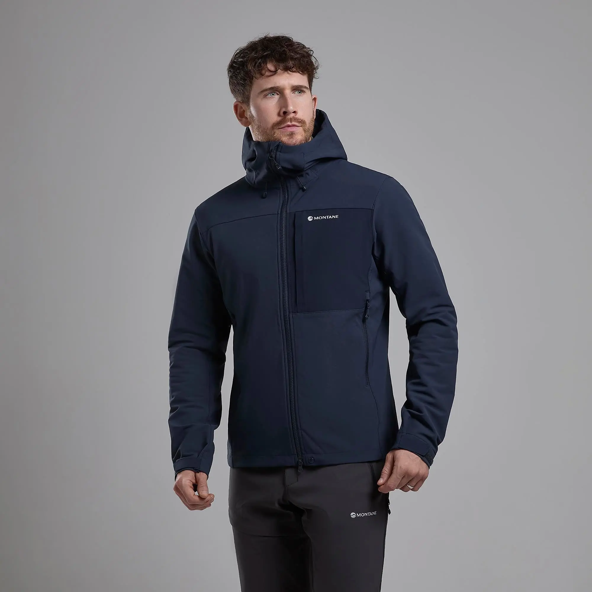 Product image 2 of 8 of Montane Men's Tenacity XT Hooded Softshell Jacket - Eclipse Blue