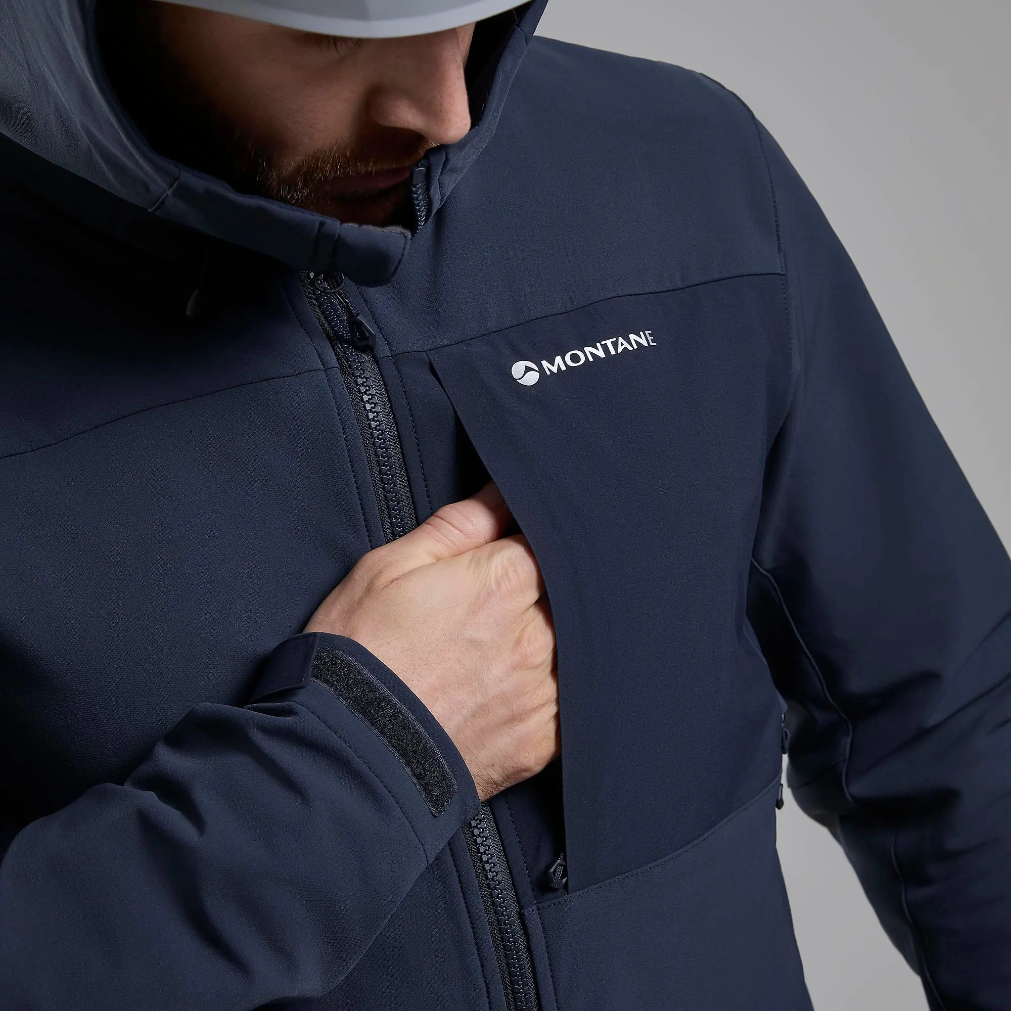 Product image 7 of 8 of Montane Men's Tenacity XT Hooded Softshell Jacket - Eclipse Blue