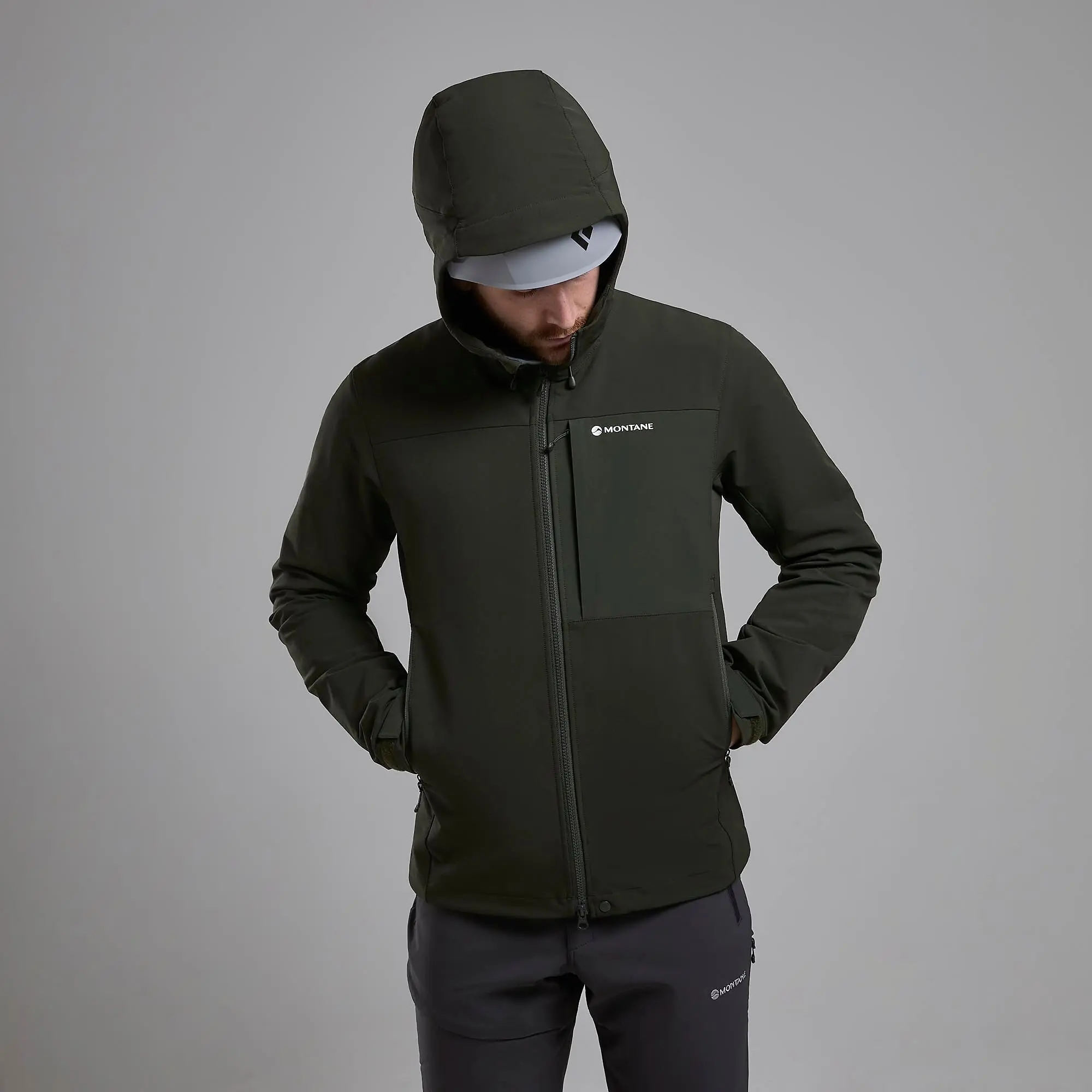 Product image 8 of 8 of Montane Men's Tenacity XT Hooded Softshell Jacket - Oak Green