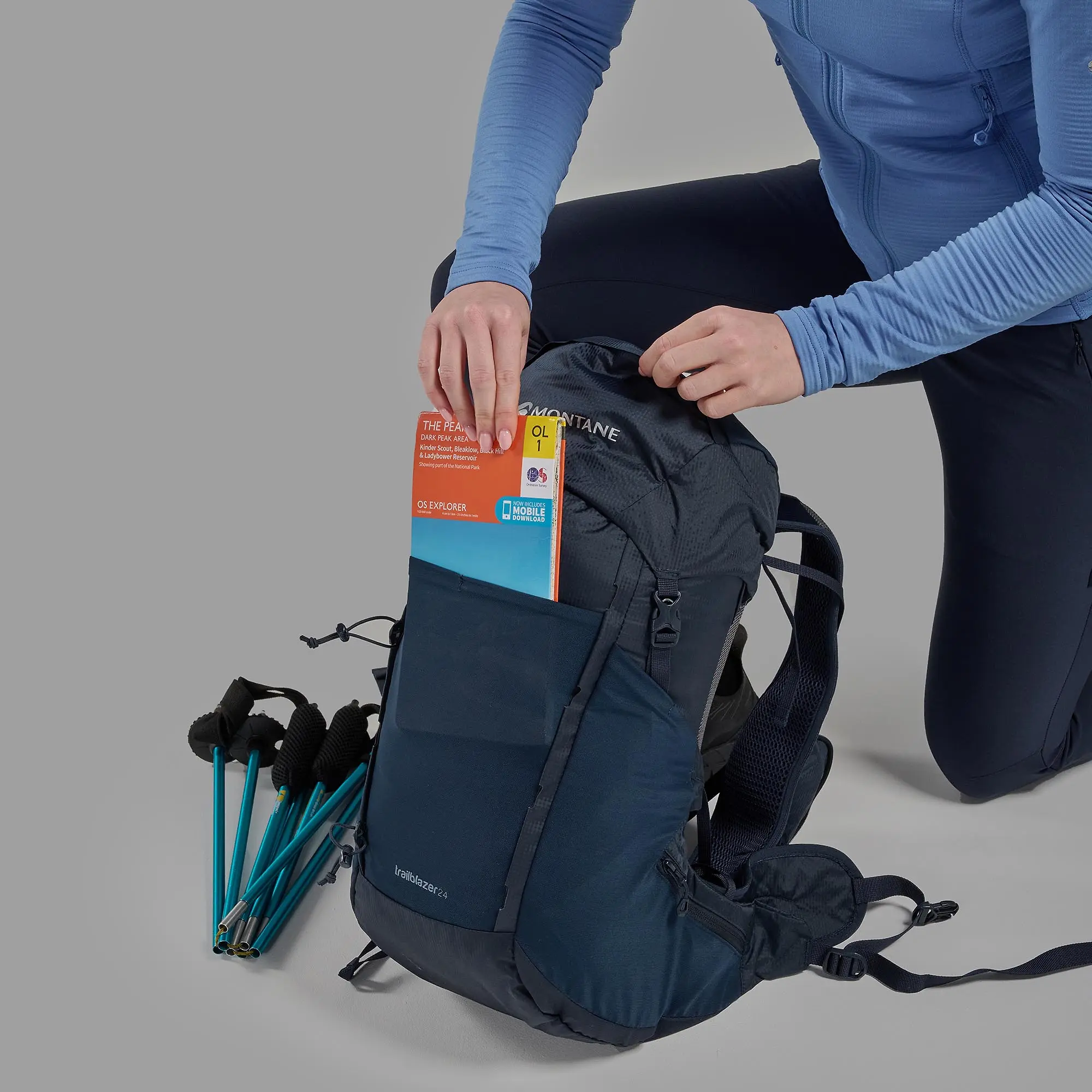 Product image 11 of 14 of Montane Women's Trailblazer 24L Backpack - Eclipse Blue