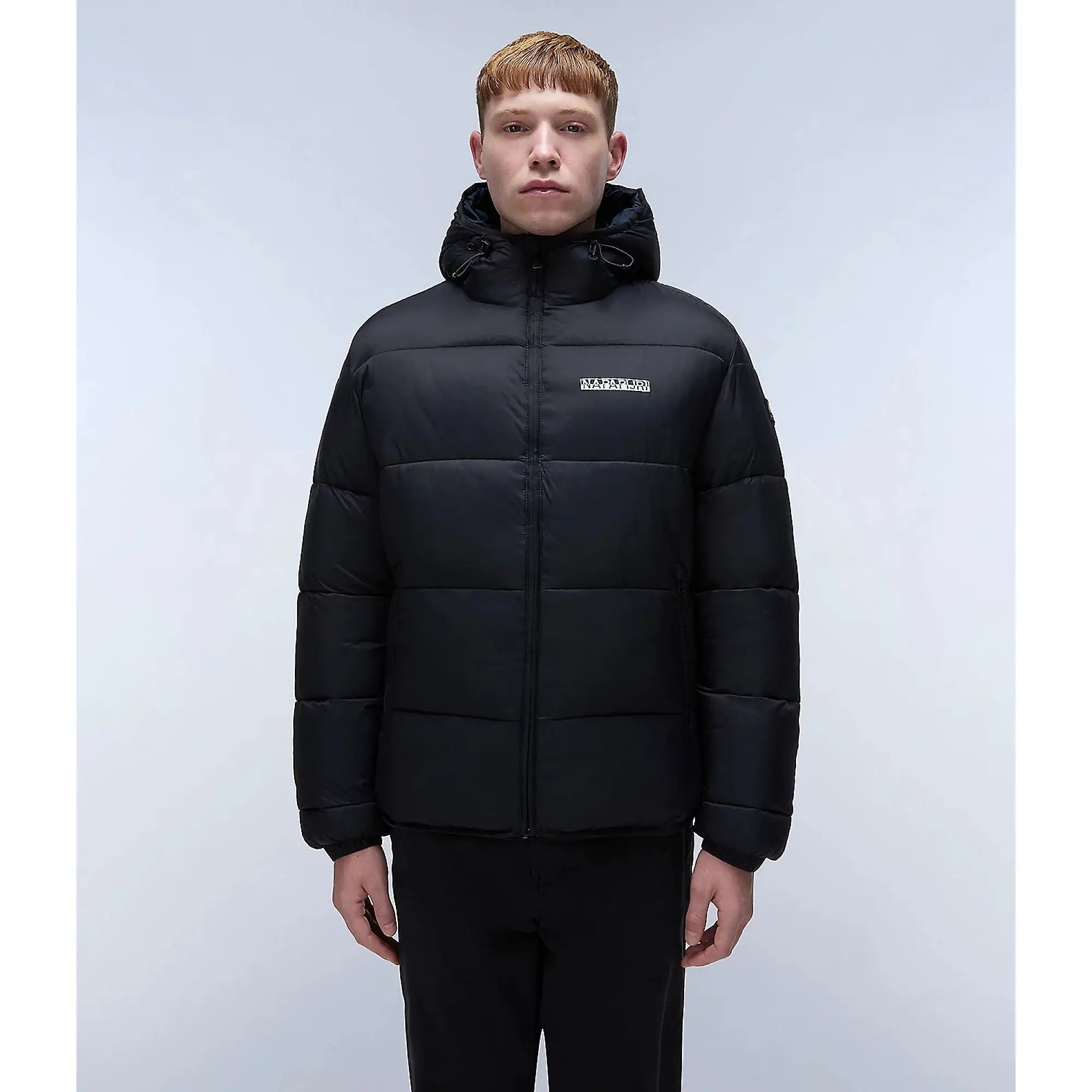 Product image 3 of 7 of Napapijri Men's Suomi Hooded Puffer Jacket - Black