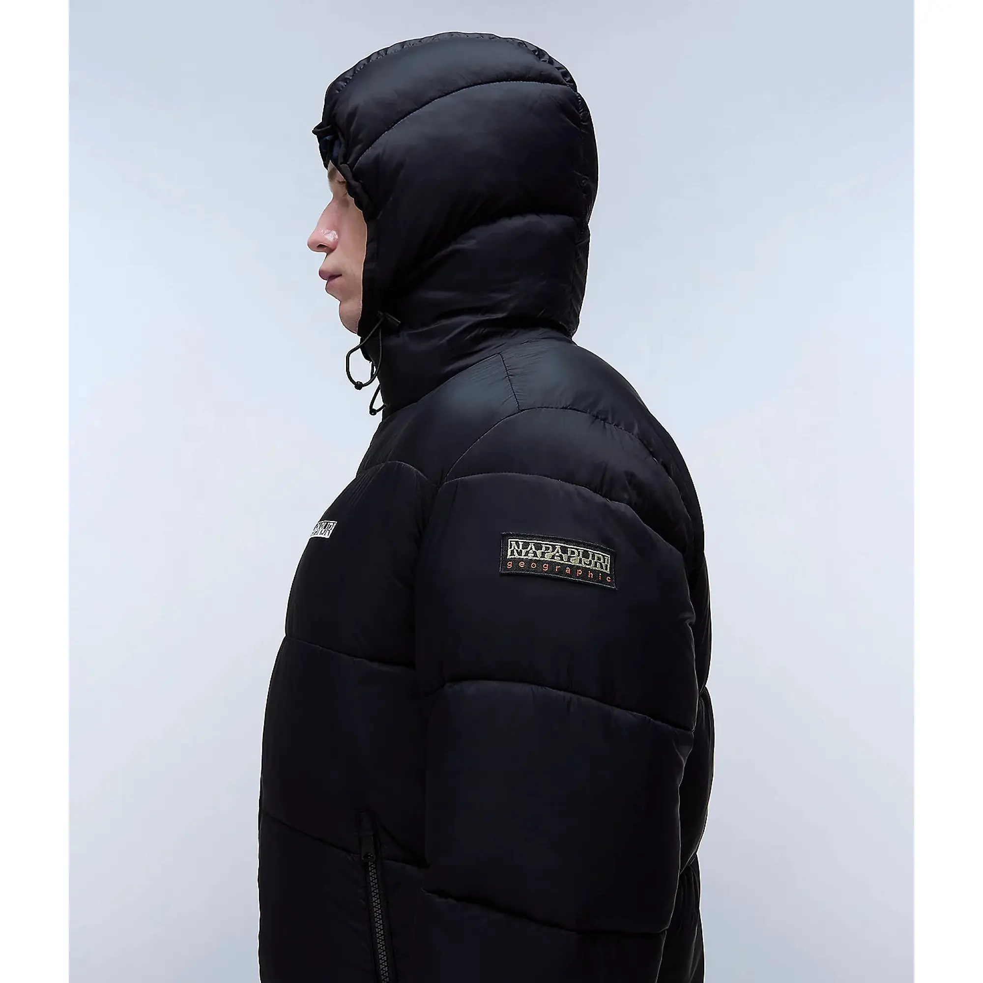 Product image 5 of 7 of Napapijri Men's Suomi Hooded Puffer Jacket - Black