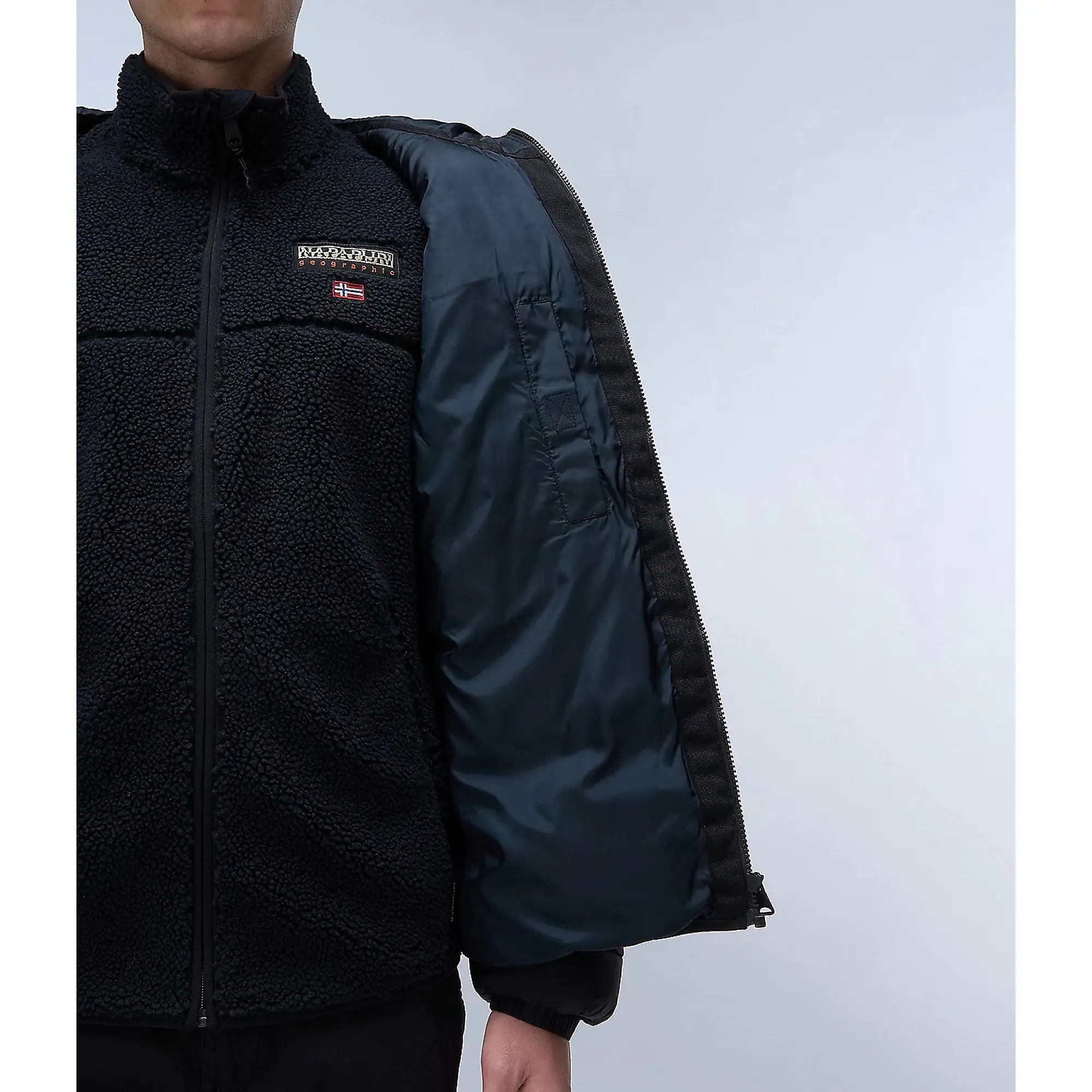 Product image 6 of 7 of Napapijri Men's Suomi Hooded Puffer Jacket - Black