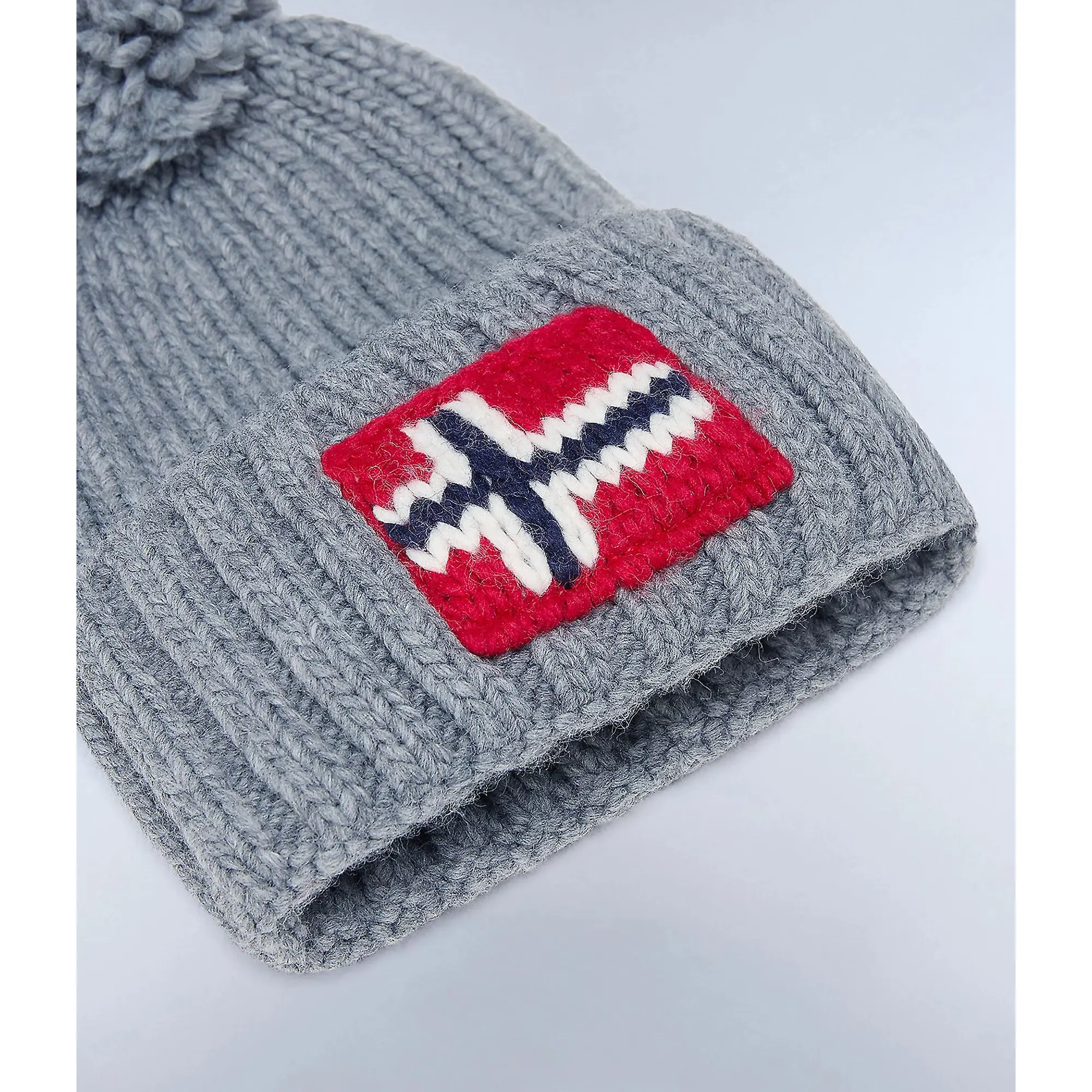 Product image 5 of 5 of Napapijri Men's Semiury Bobble Beanie - Medium Grey Melange