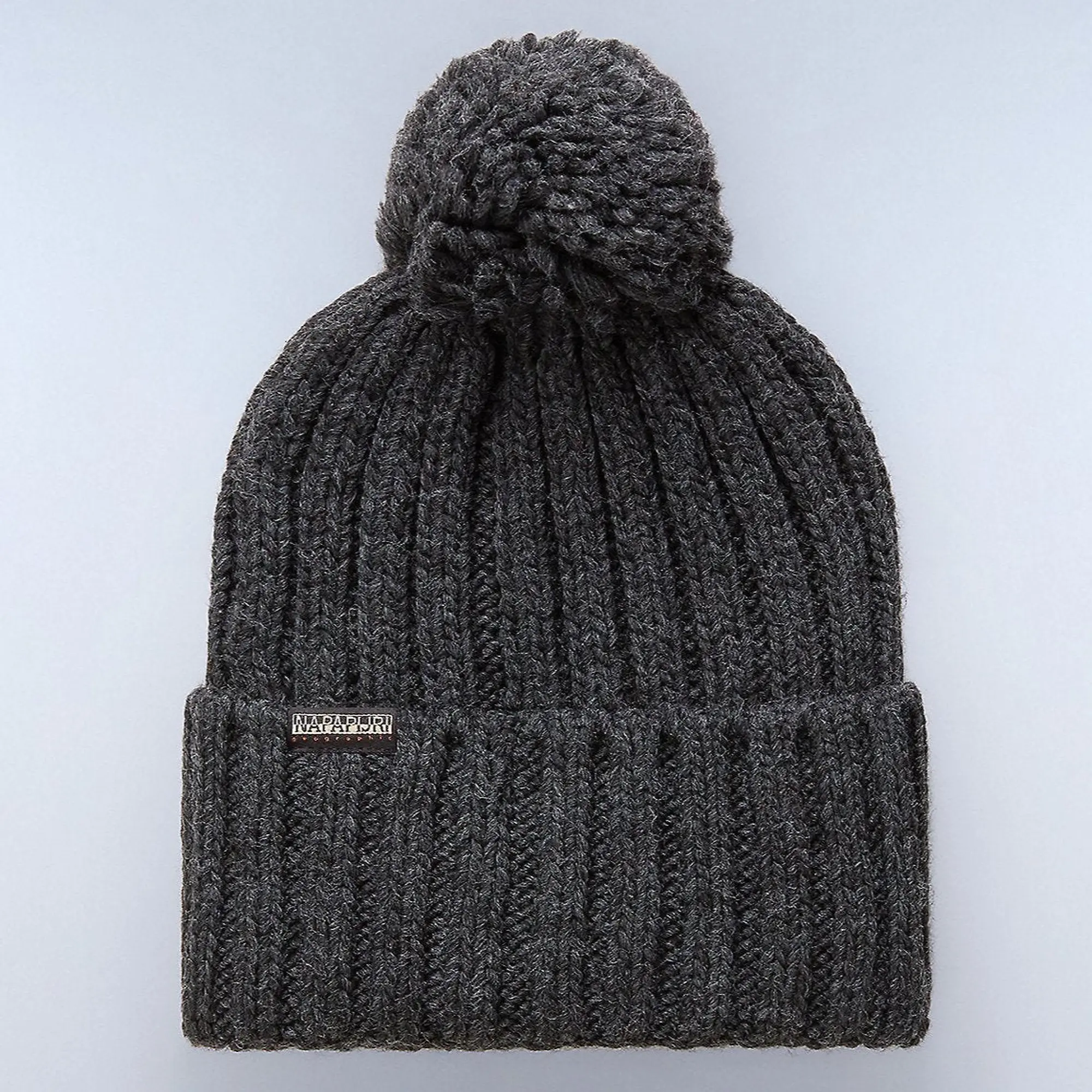 Product image 3 of 5 of Napapijri Men's Semiury Bobble Beanie - Dark Grey