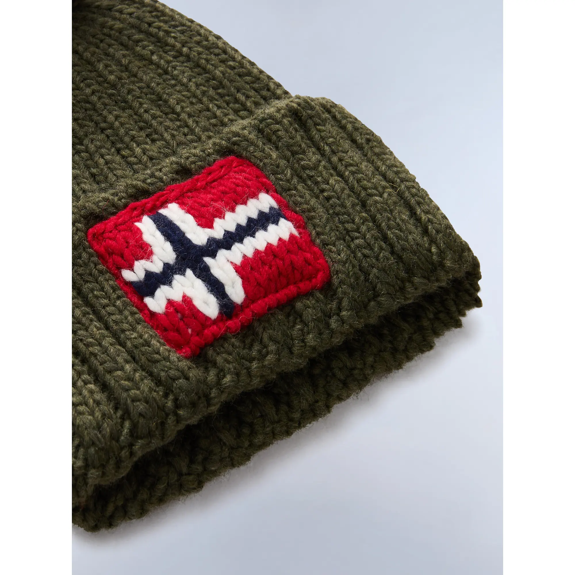 Product image 2 of 3 of Napapijri Men's Semiury Bobble Beanie - Tea Leaf