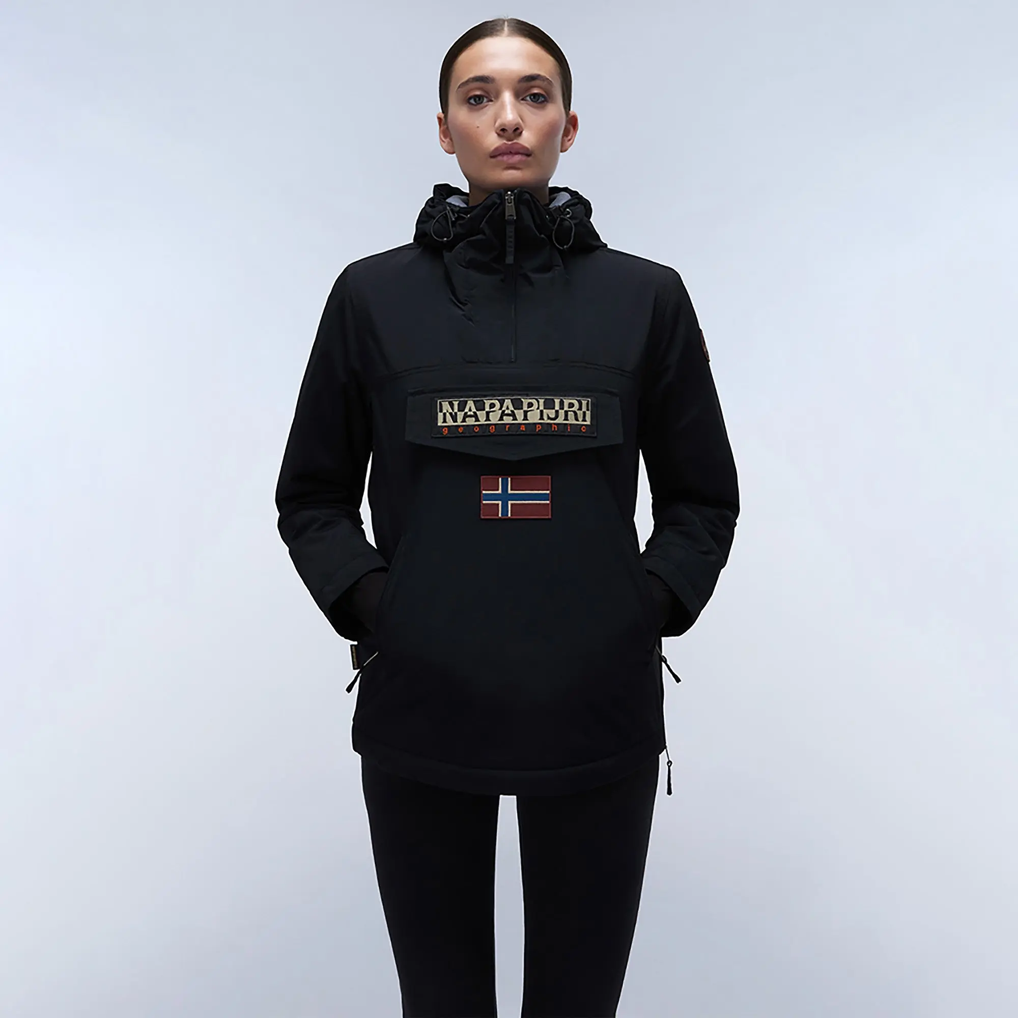 Product image 2 of 9 of Napapijri Women's Rainforest Pocket Anorak Jacket - Black