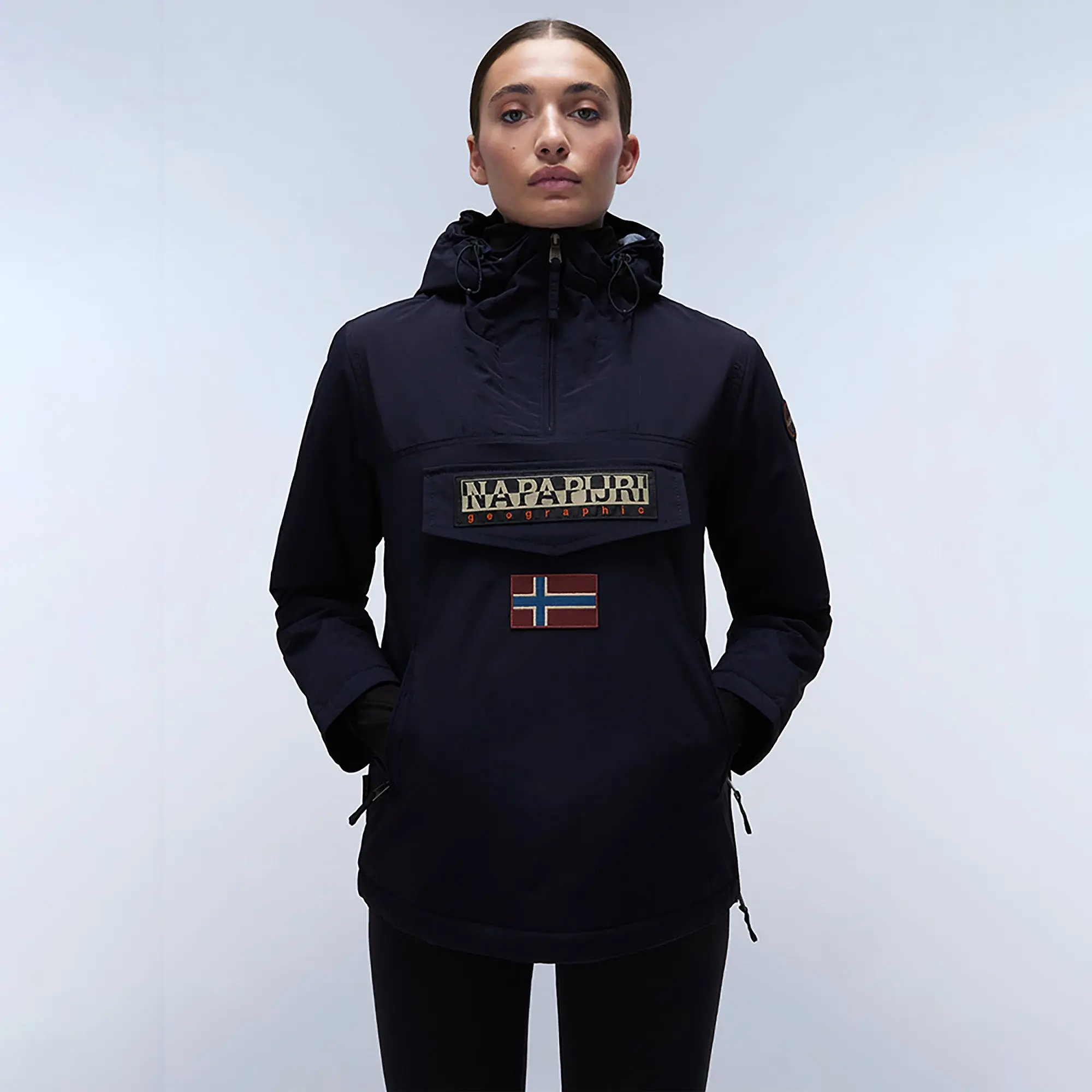 Product image 2 of 9 of Napapijri Women's Rainforest Pocket Anorak Jacket - Blue Marine
