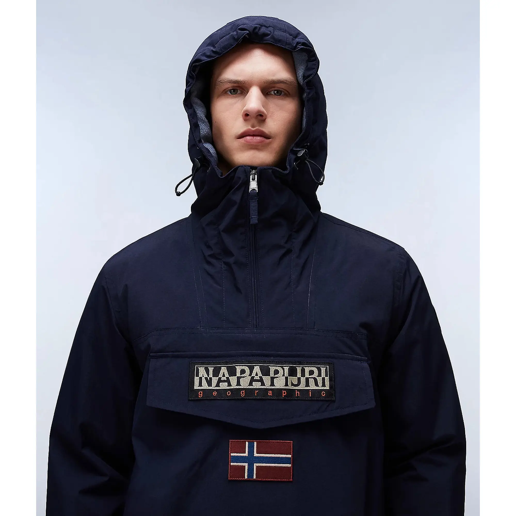 Product image 3 of 10 of Napapijri Men's Rainforest Winter Anorak Jacket - Blue Marine