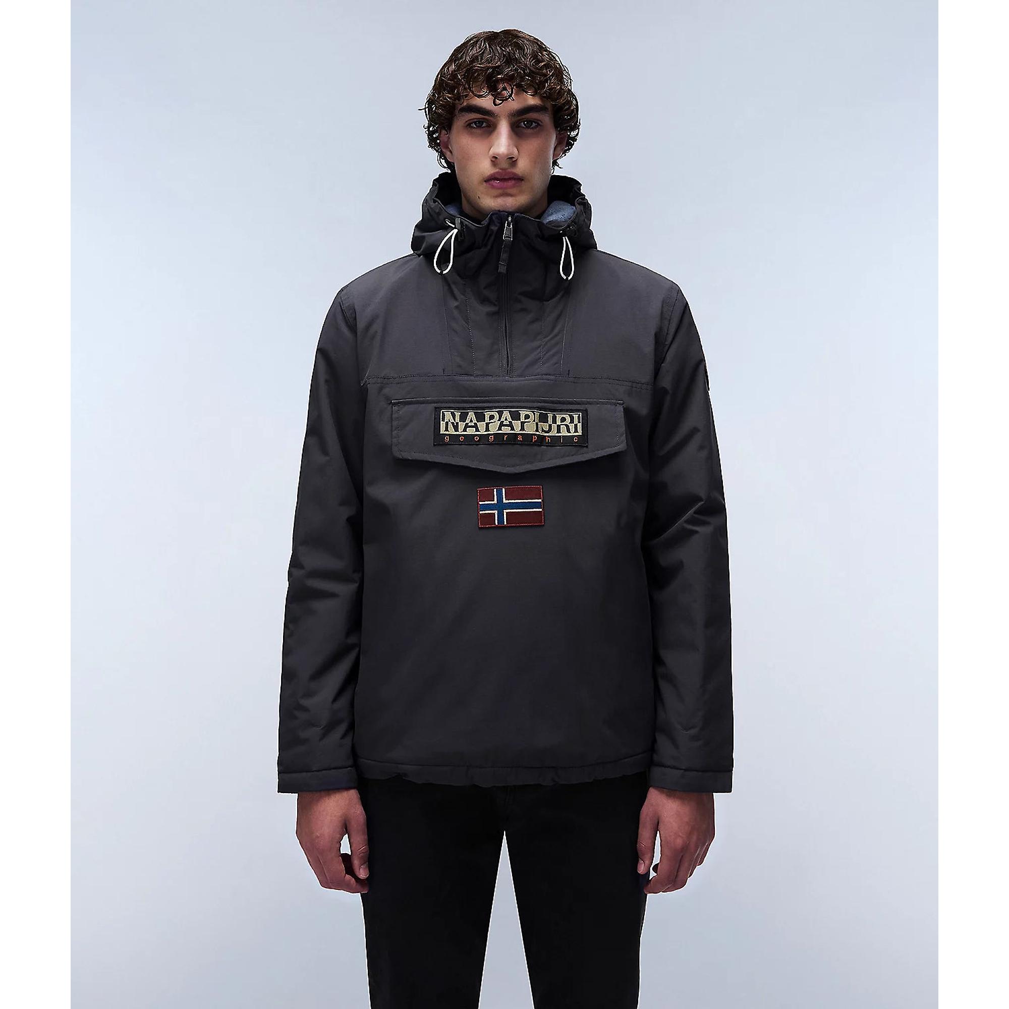 Napapijri Men's Rainforest Winter Anorak Jacket - Dark Grey
