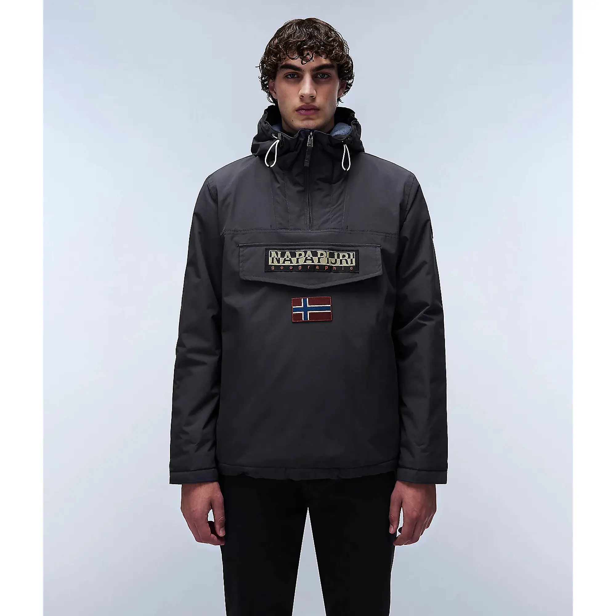 Product image 2 of 10 of Napapijri Men's Rainforest Winter Anorak Jacket - Dark Grey