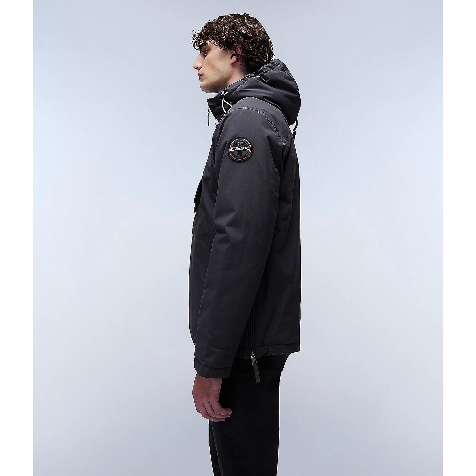Napapijri Men's Rainforest Winter Anorak Jacket - Dark Grey