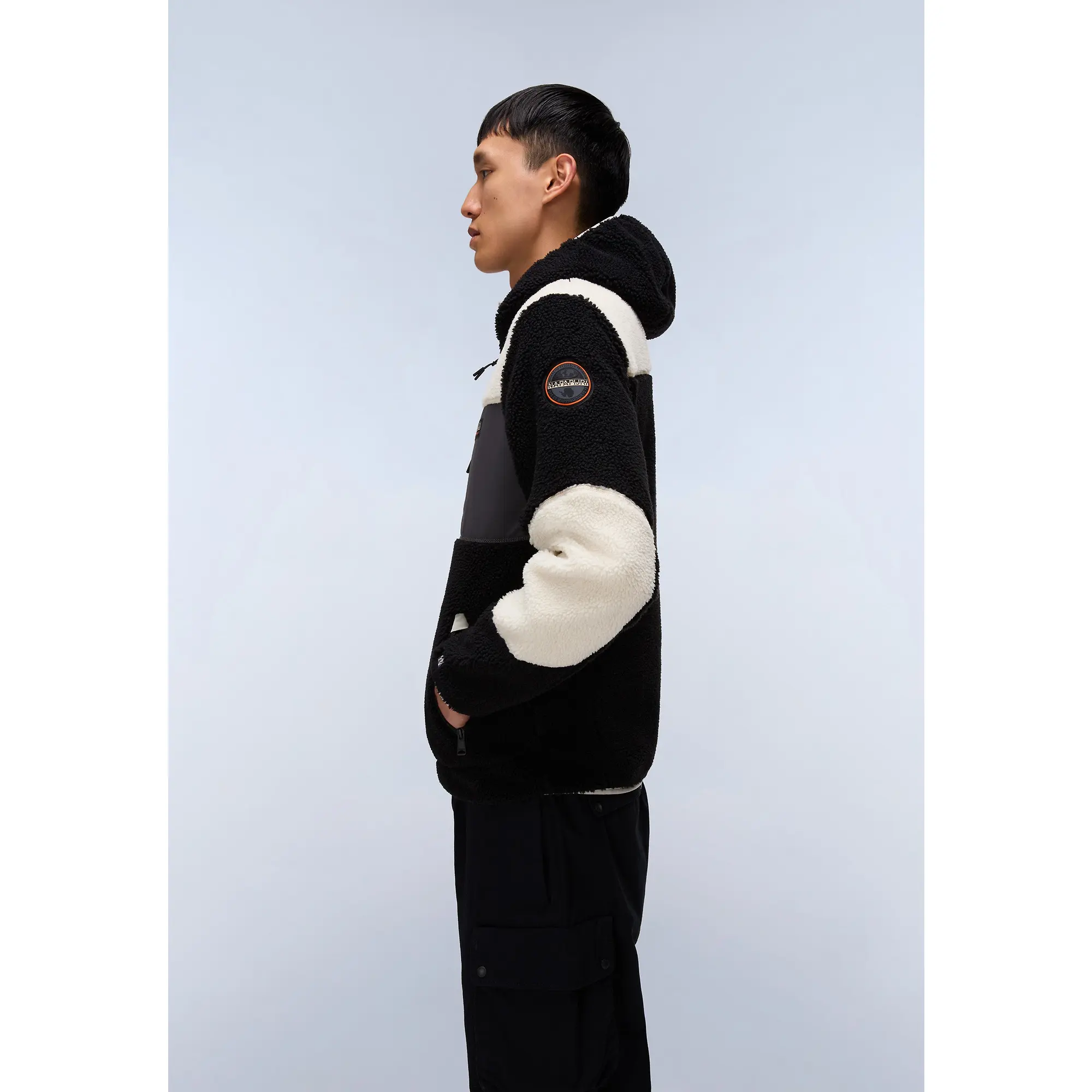 Product image 4 of 9 of Napapijri Men's Yupik Full Zip Hooded Curly Fleece - Multi