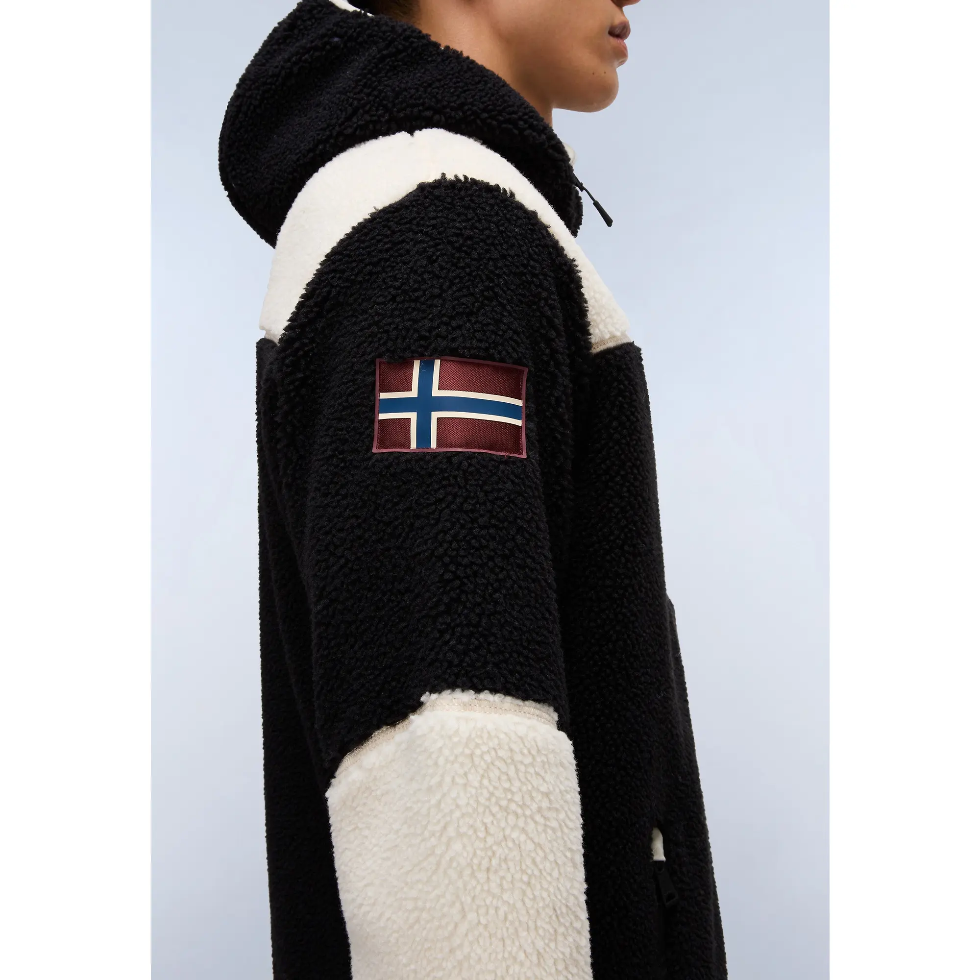 Product image 7 of 9 of Napapijri Men's Yupik Full Zip Hooded Curly Fleece - Multi