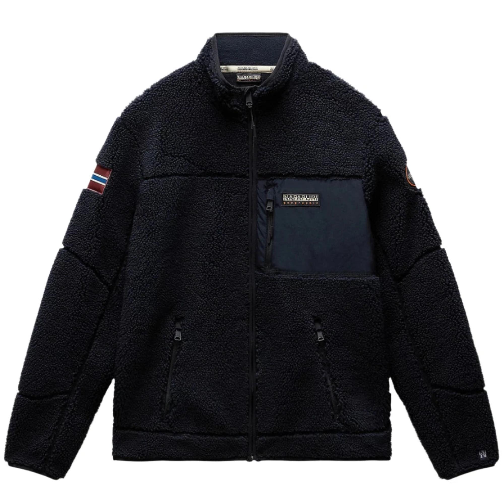 Napapijri Men's Yupik Full-Zip Fleece - Black | British Attire