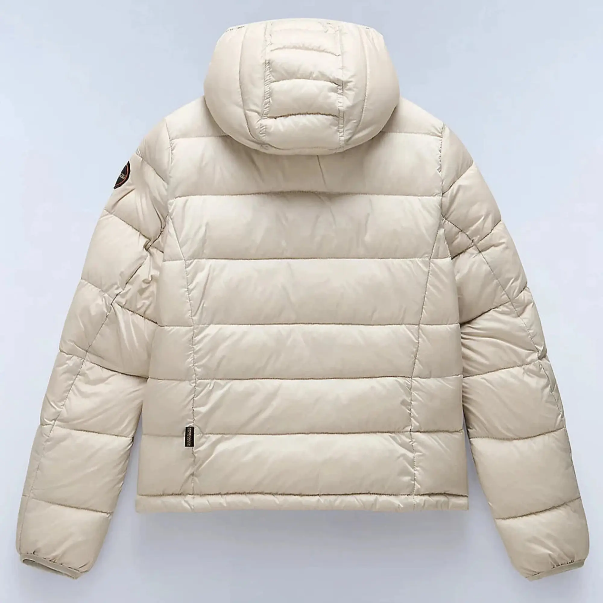 Product image 2 of 7 of Napapijri Women's Aerons Rise Hooded Puffer Jacket - Beige Silver