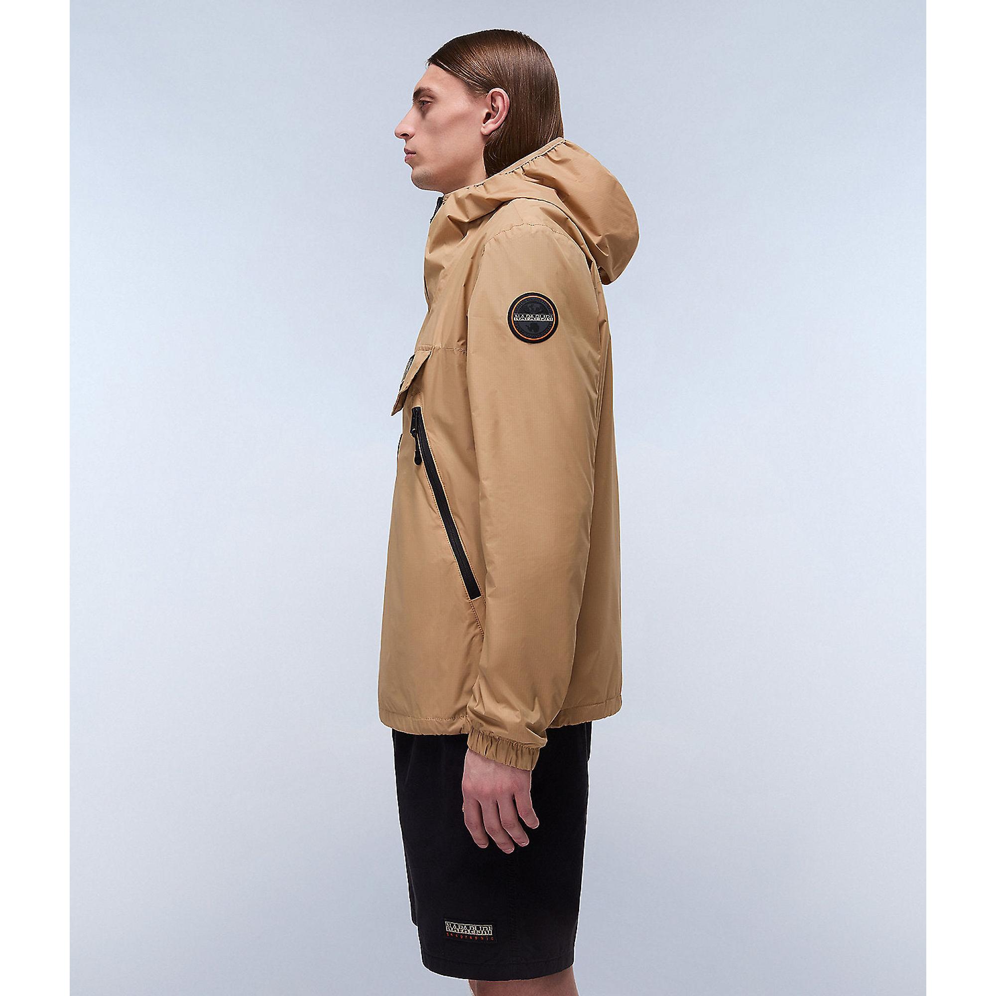 Napapijri Rainforest Ripstop Anorak Jacket - Tannin Beige
