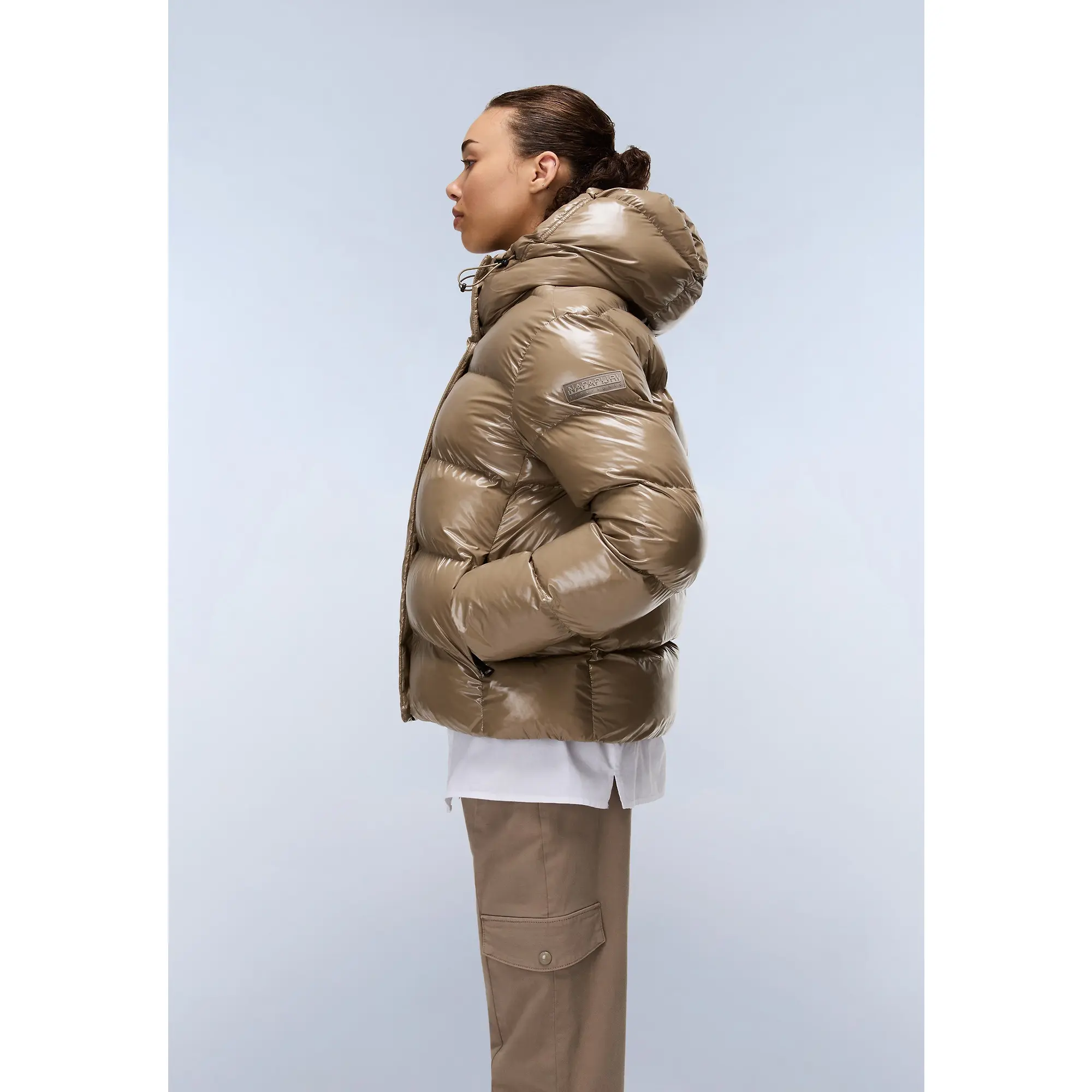 Product image 5 of 10 of Napapijri Women's Glane High Shine Puffer Jacket - Fallen Rock