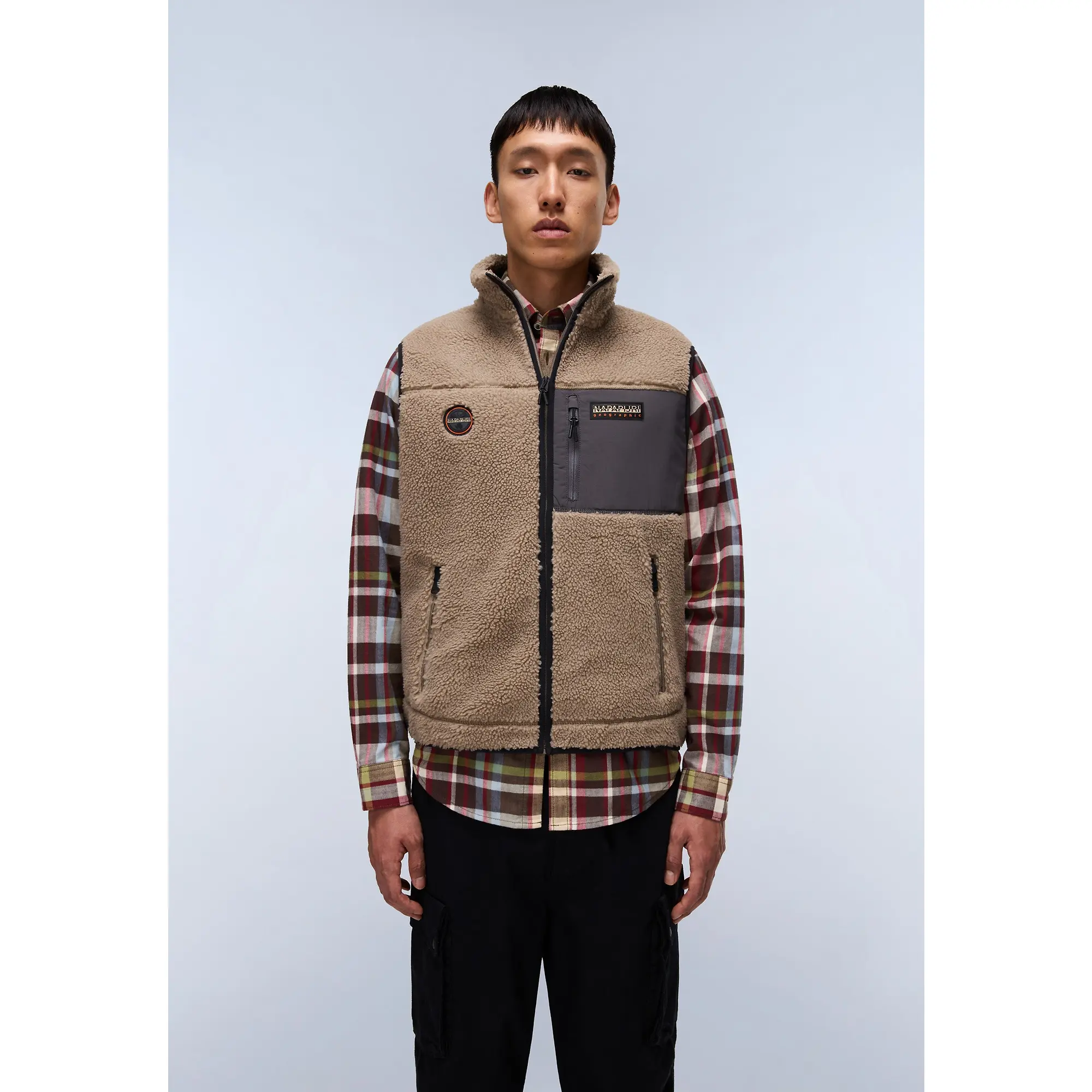 Product image 3 of 7 of Napapijri Men's Yupik Curly Fleece Gilet - Multi