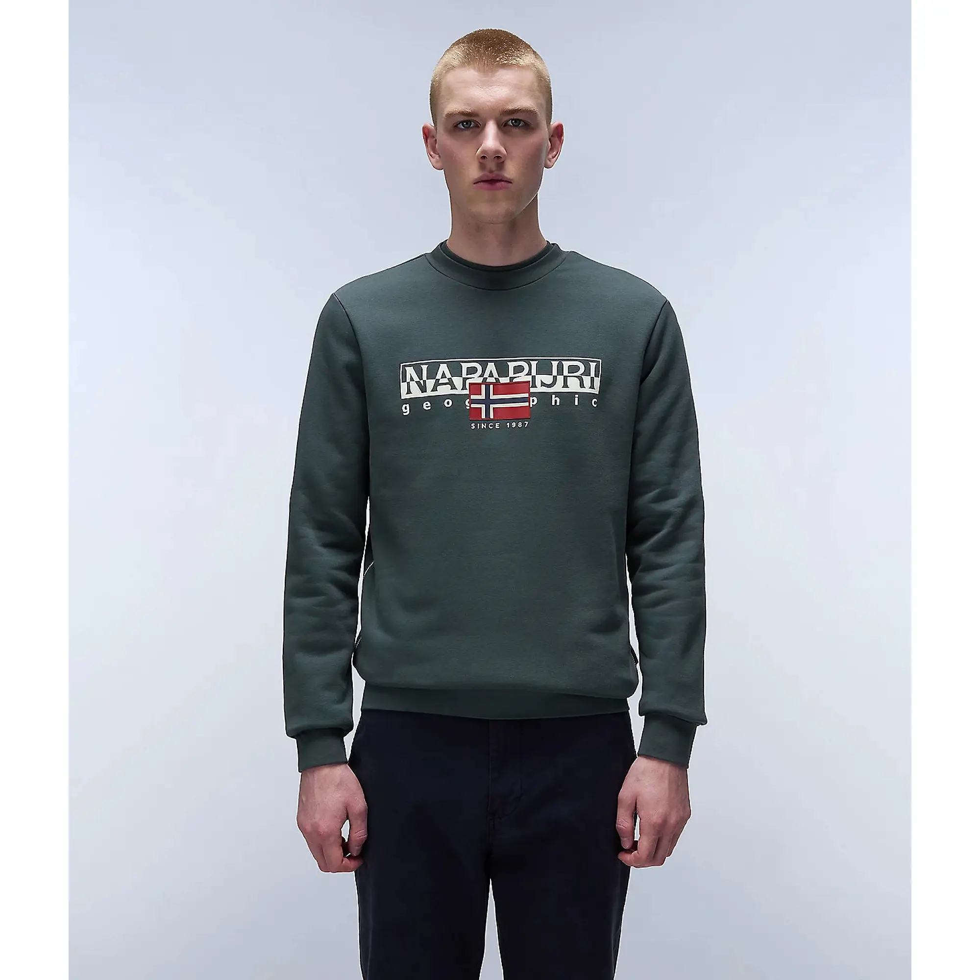 Product image 3 of 5 of Napapijri Men's Aylmer Winter Sweatshirt - Green Urban