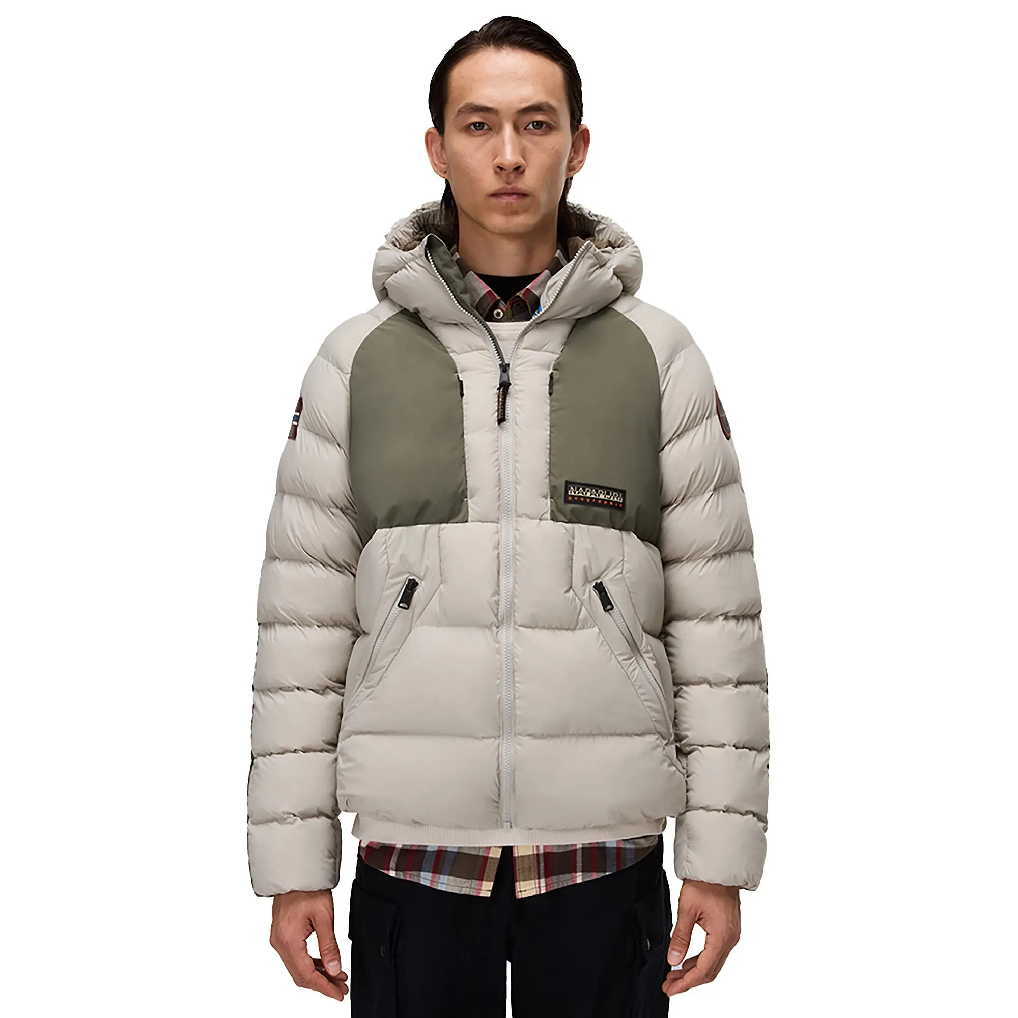Product image 1 of 5 of Napapijri Men's Moesa Hooded Puffer Jacket - Will Gray