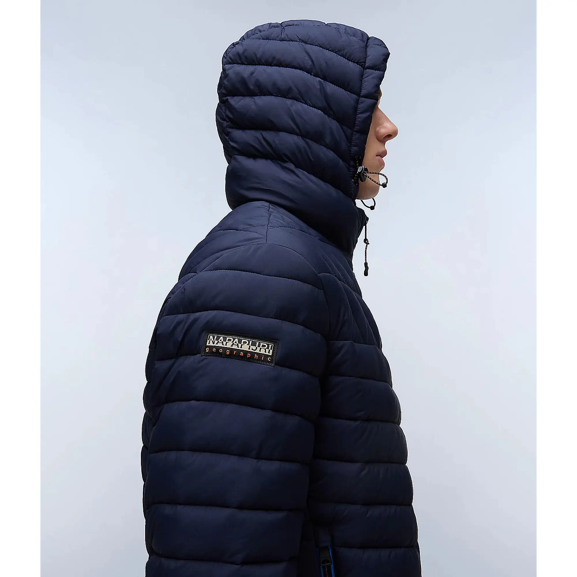 Product image 7 of 8 of Napapijri Men's Lapaz Hooded Puffer Jacket - Blue Marine