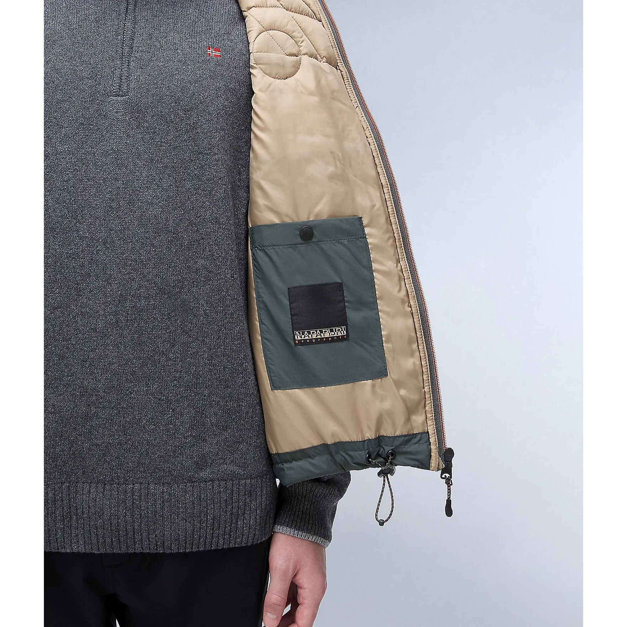Product image 7 of 8 of Napapijri Men's A-Lapaz Vest - Green Urban