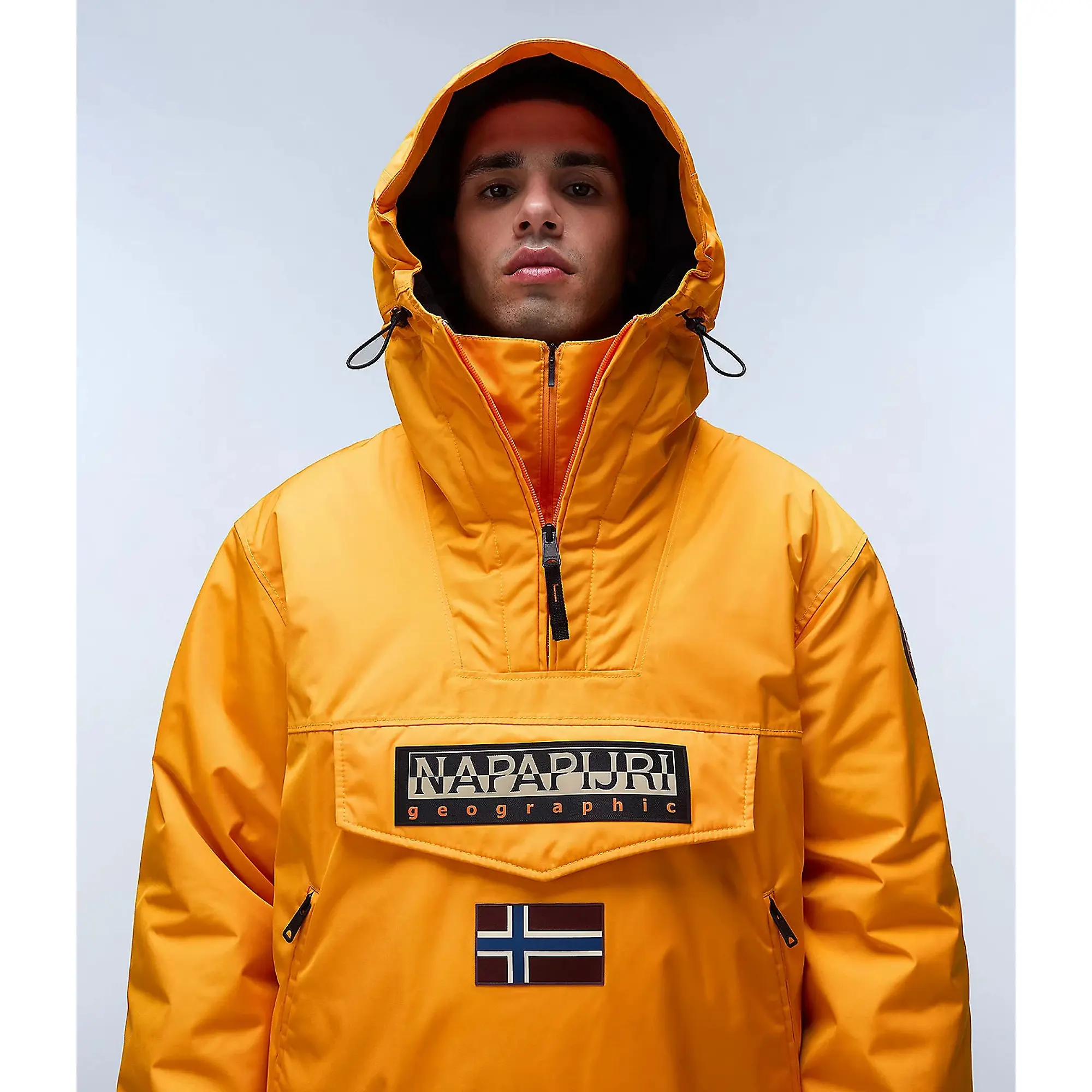 Product image 6 of 11 of Napapijri Men's Rainforest Next Anorak Jacket - Orange Marigold