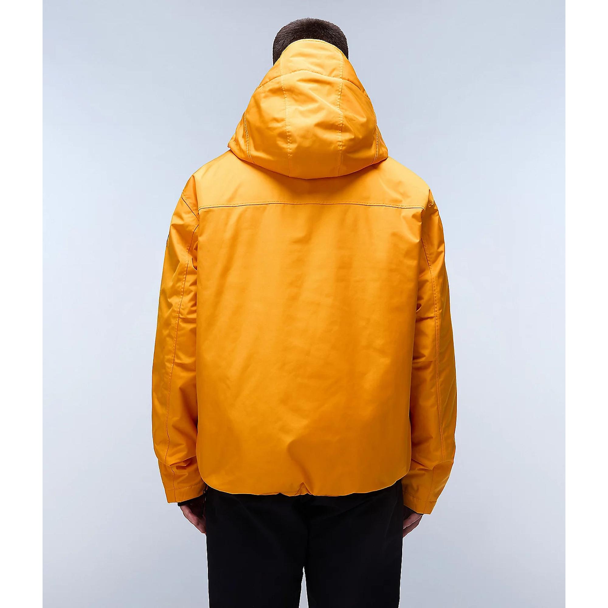 Napapijri Men's Rainforest Next Anorak Jacket - Orange Marigold Napapijri Men's Rainforest Next Anorak Jacket - Orange Marigold