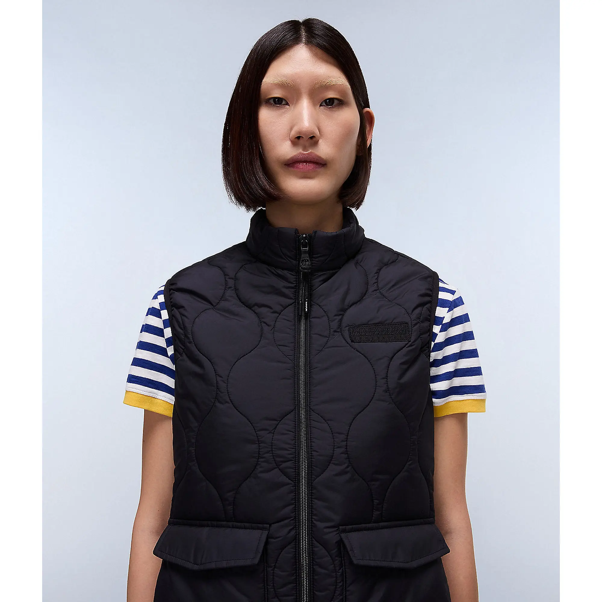 Product image 3 of 8 of Napapijri Women's Belle Short Quilted Vest - Black Beauty