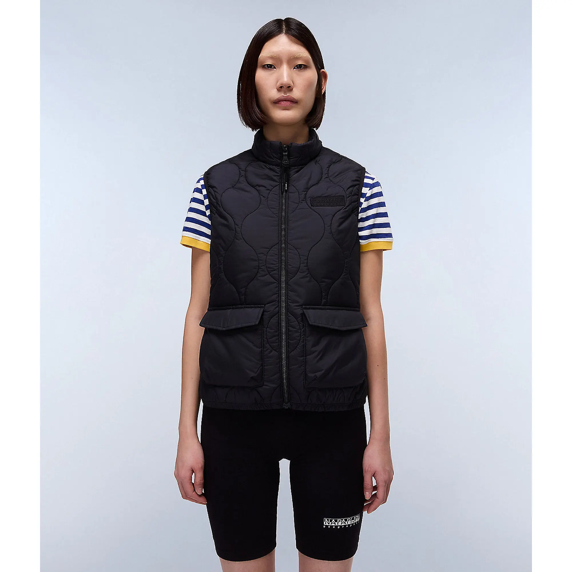 Product image 5 of 8 of Napapijri Women's Belle Short Quilted Vest - Black Beauty