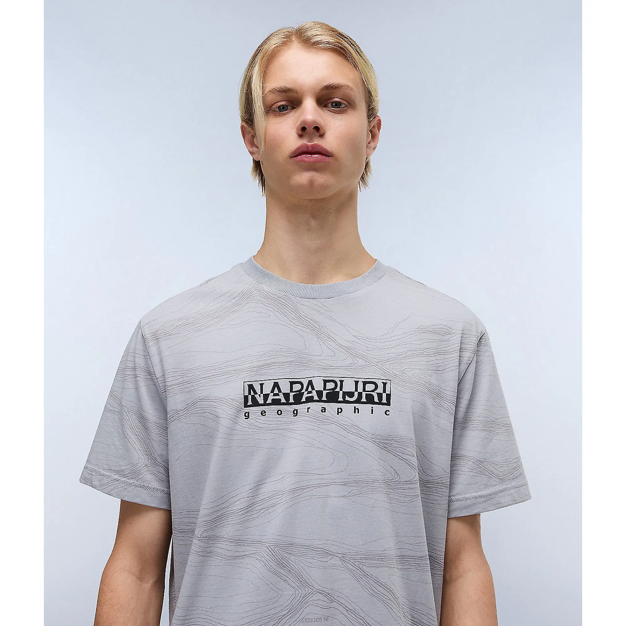 Product image 3 of 5 of Napapijri Men's Cellini Short Sleeve T-Shirt - Grey