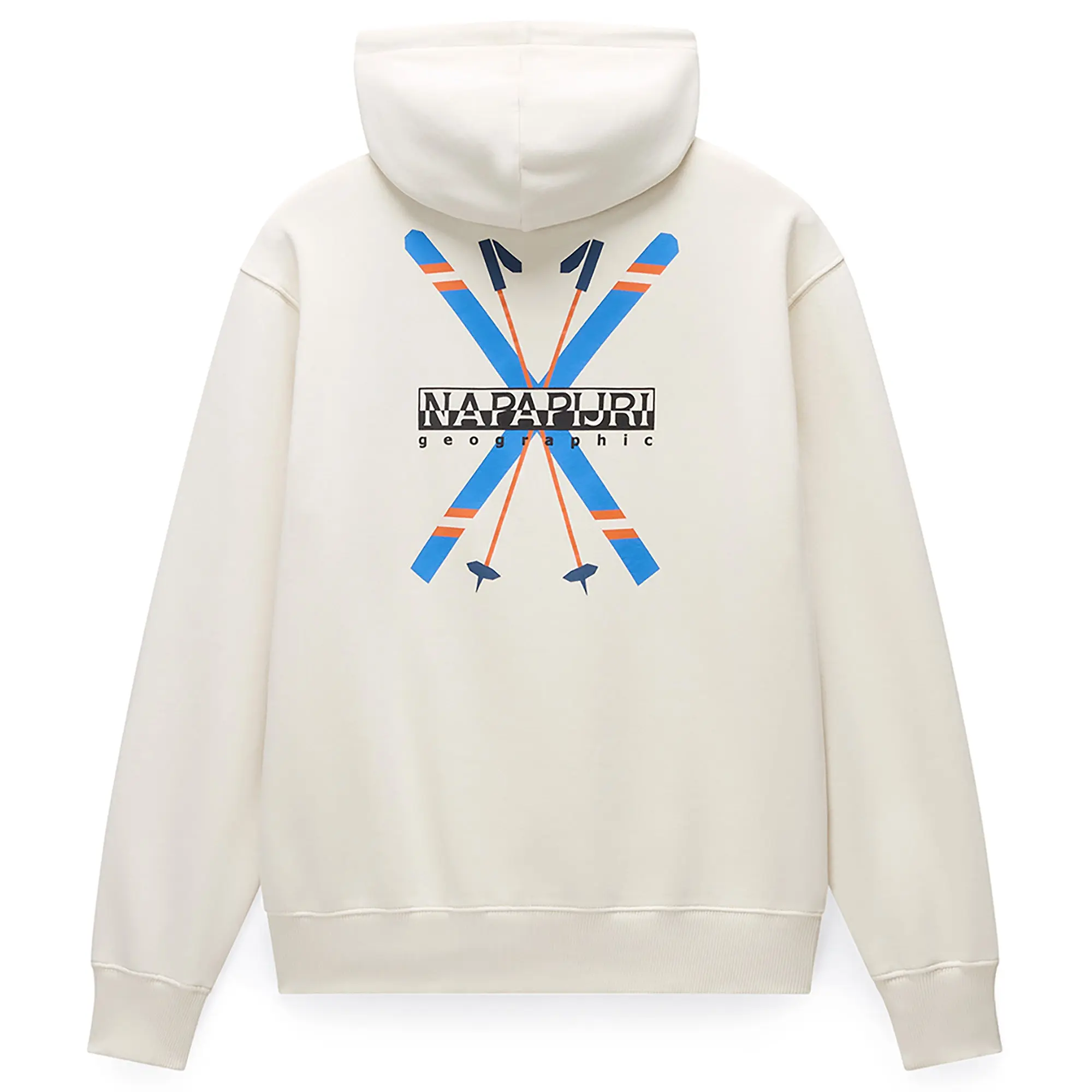 Product image 7 of 7 of Napapijri Men's Fiemme Printed Hoody - Beige Dimity