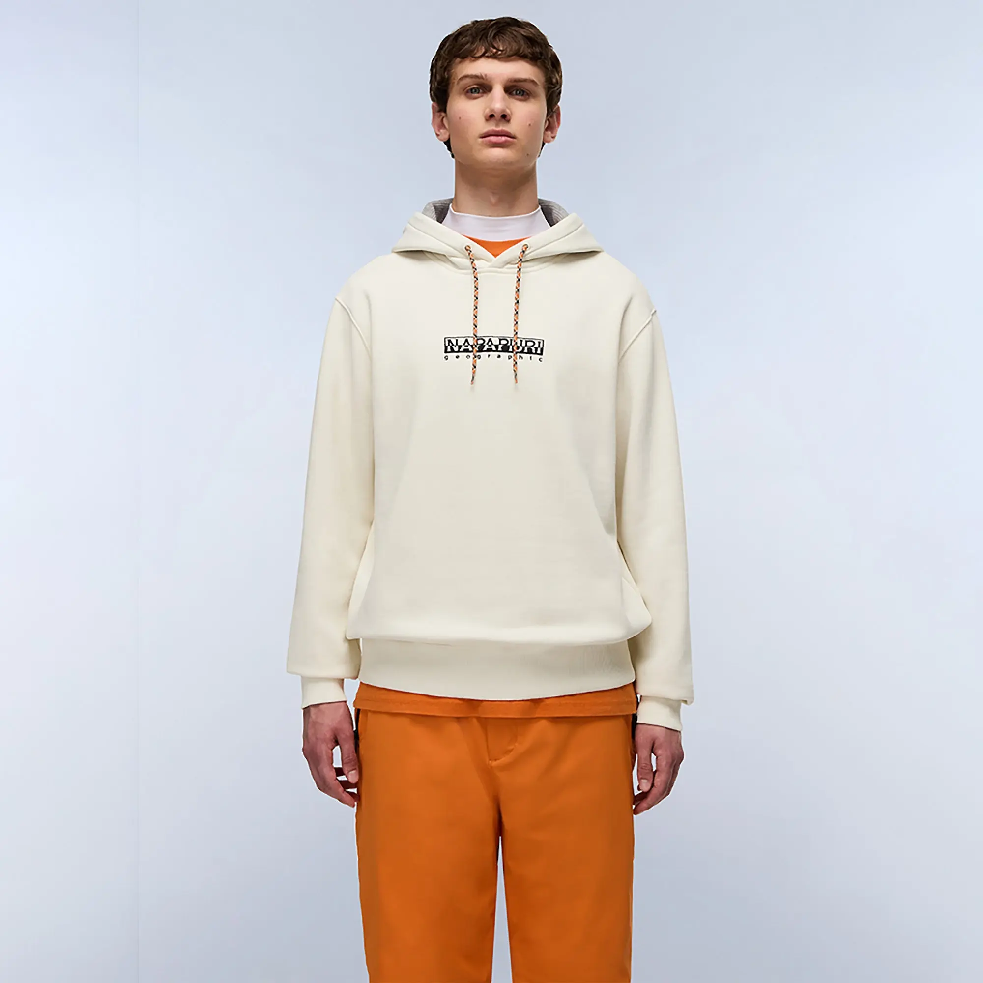 Product image 2 of 7 of Napapijri Men's Fiemme Printed Hoody - Beige Dimity