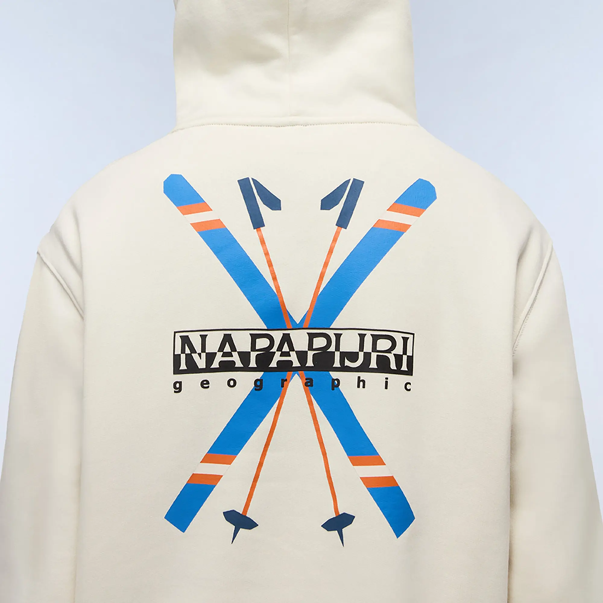 Product image 5 of 7 of Napapijri Men's Fiemme Printed Hoody - Beige Dimity