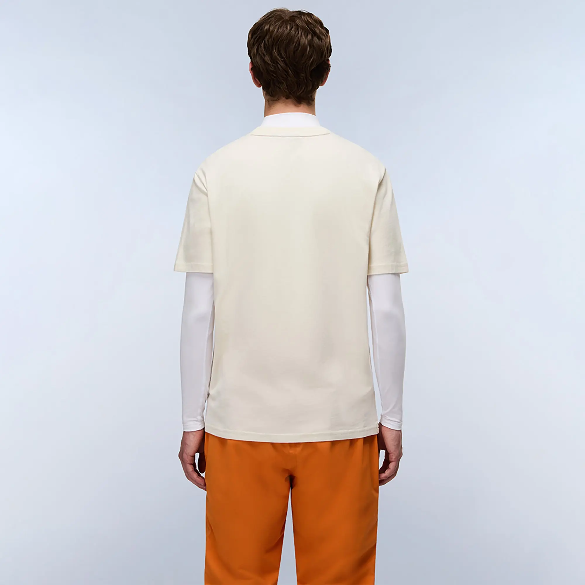 Product image 4 of 6 of Napapijri Men's Fiemme Printed T-Shirt - Beige Dimity
