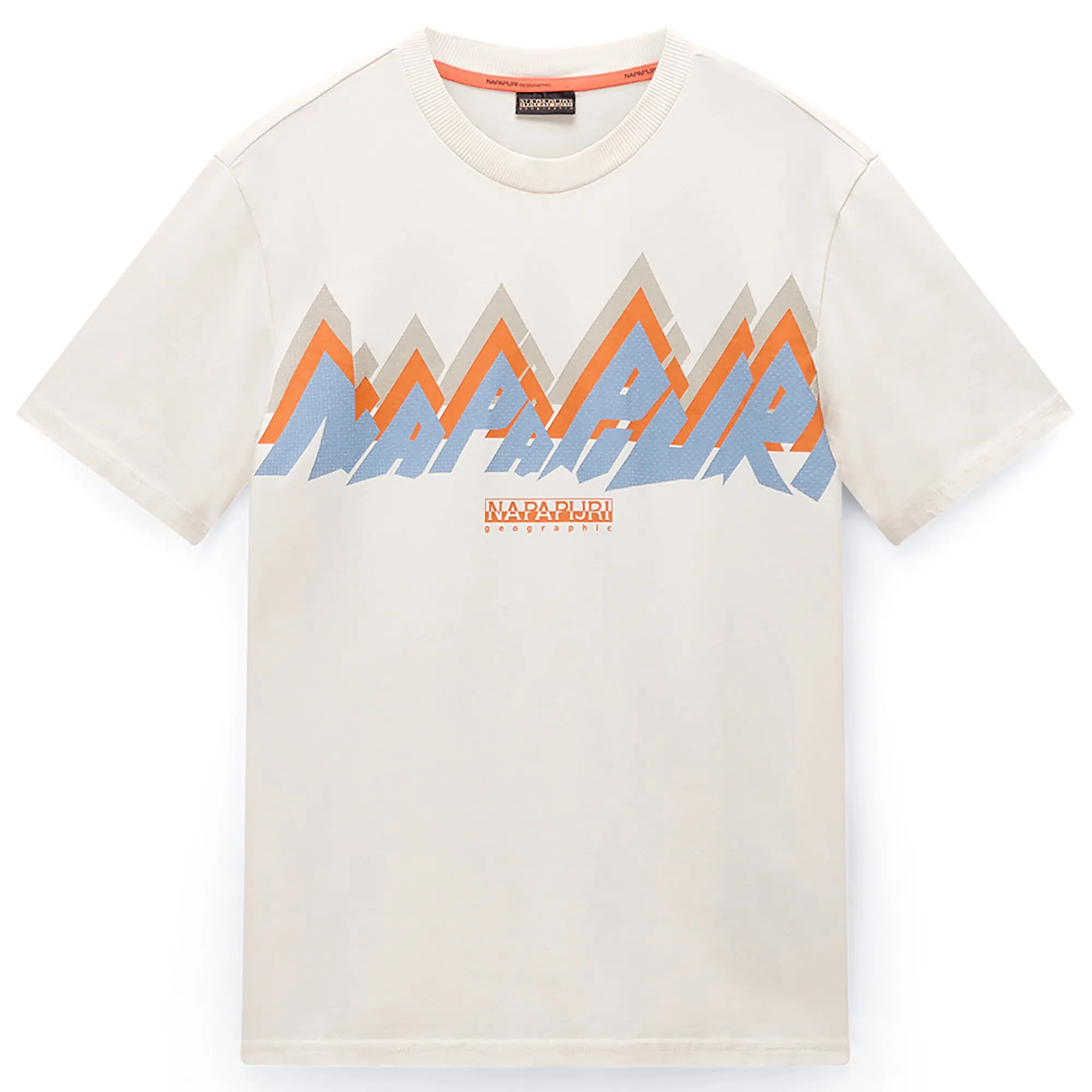 Product image 1 of 6 of Napapijri Men's Fiemme Printed T-Shirt - Beige Dimity