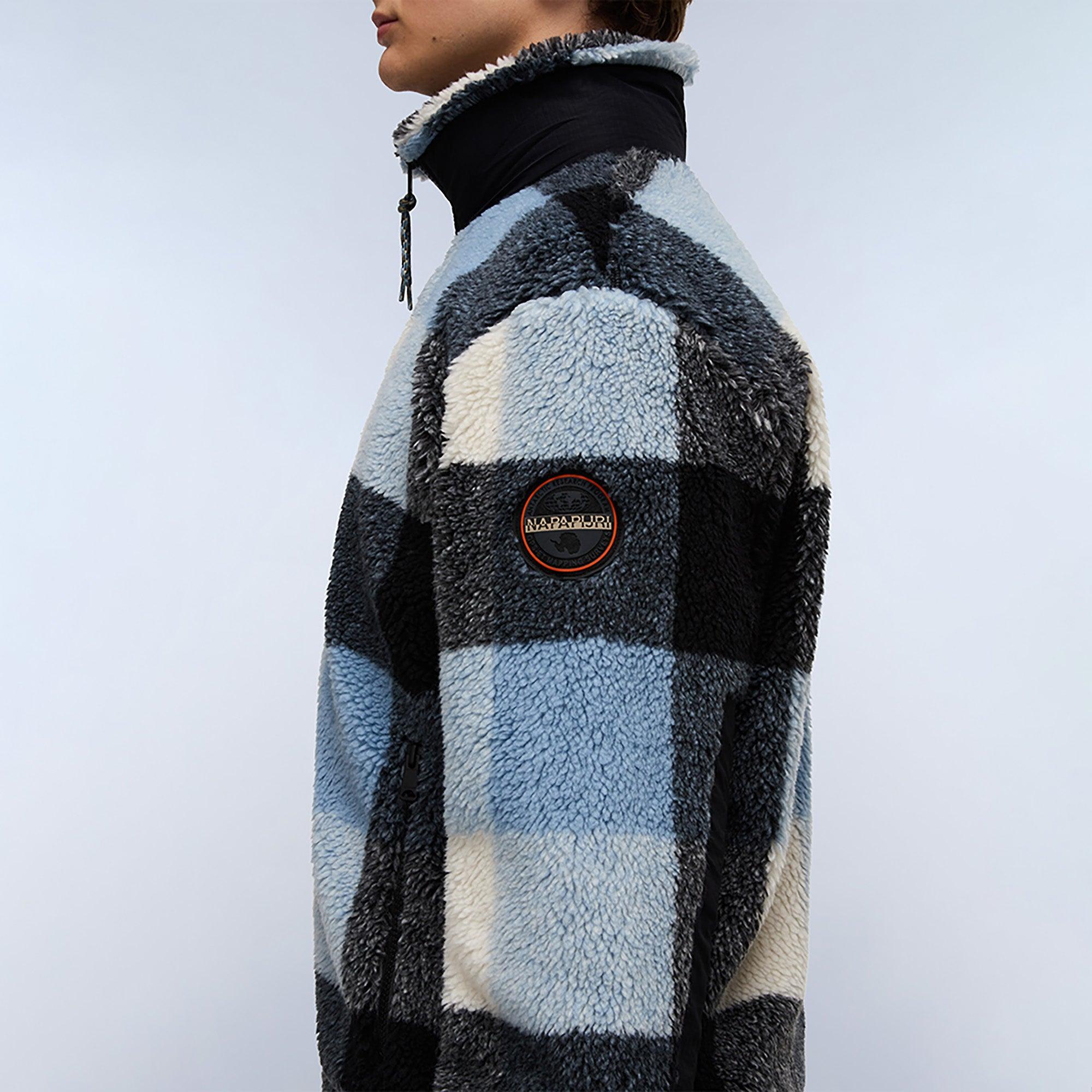 Napapijri Men's Montepianna Curly Fleece - Check | British Attire