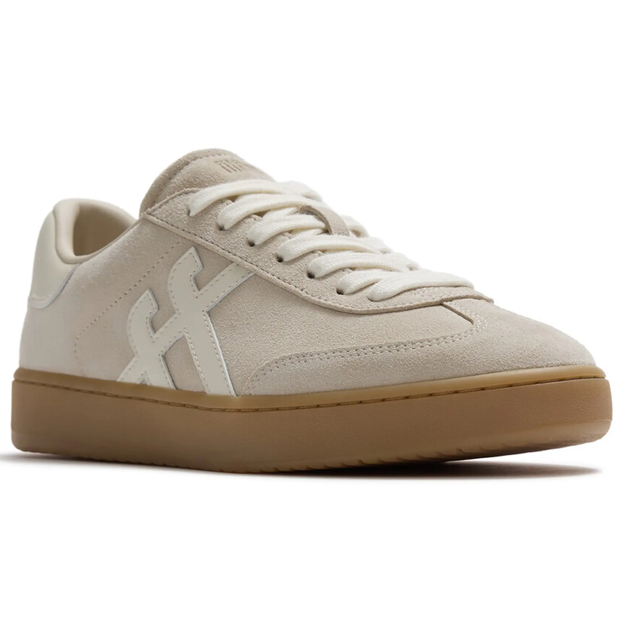 Product image 1 of 8 of FitFlop Women's The Dash FF T-Toe Suede Trainers - Hazy Taupe / Cream