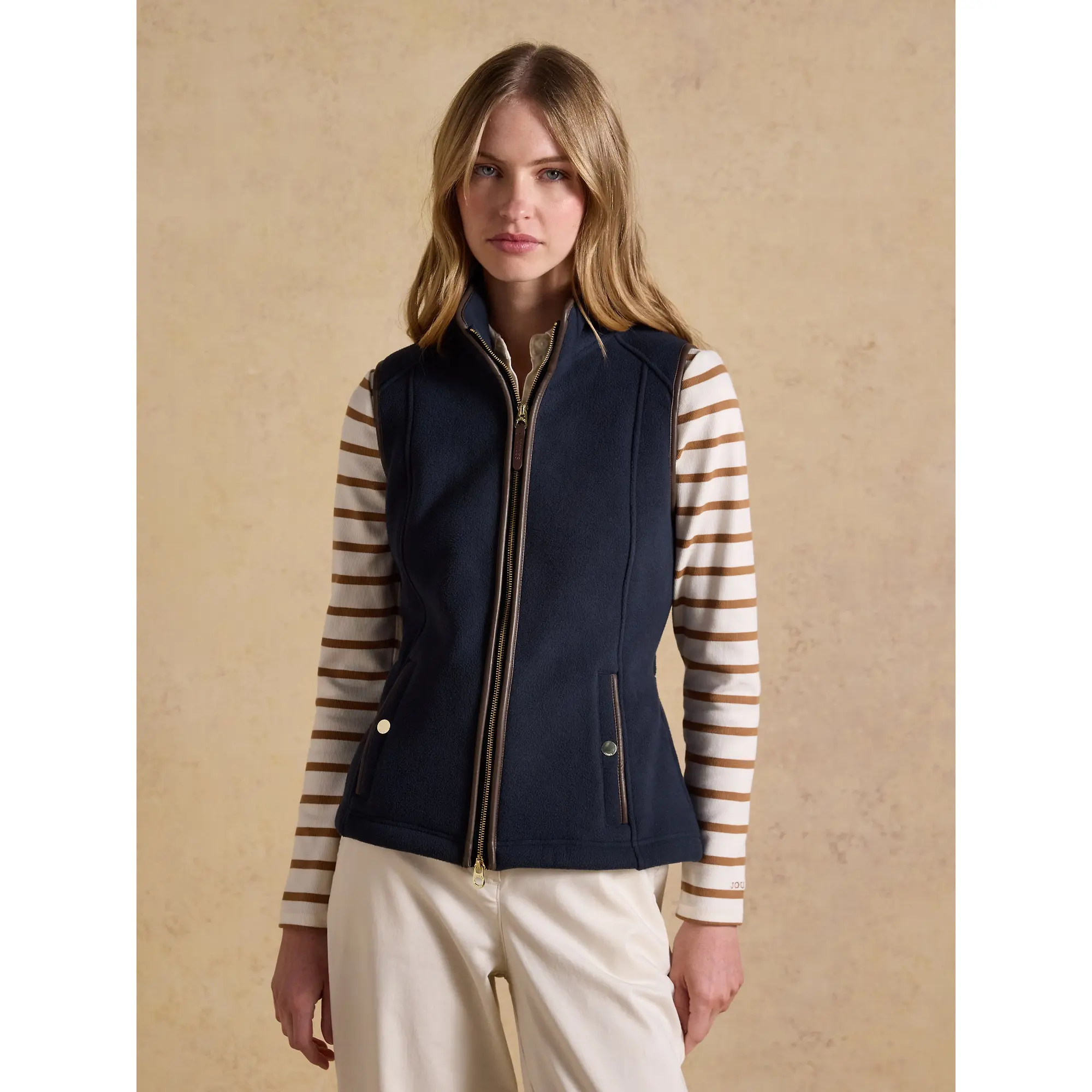 Product image 2 of 10 of Joules Women's Heritage Fleece Gilet - Navy