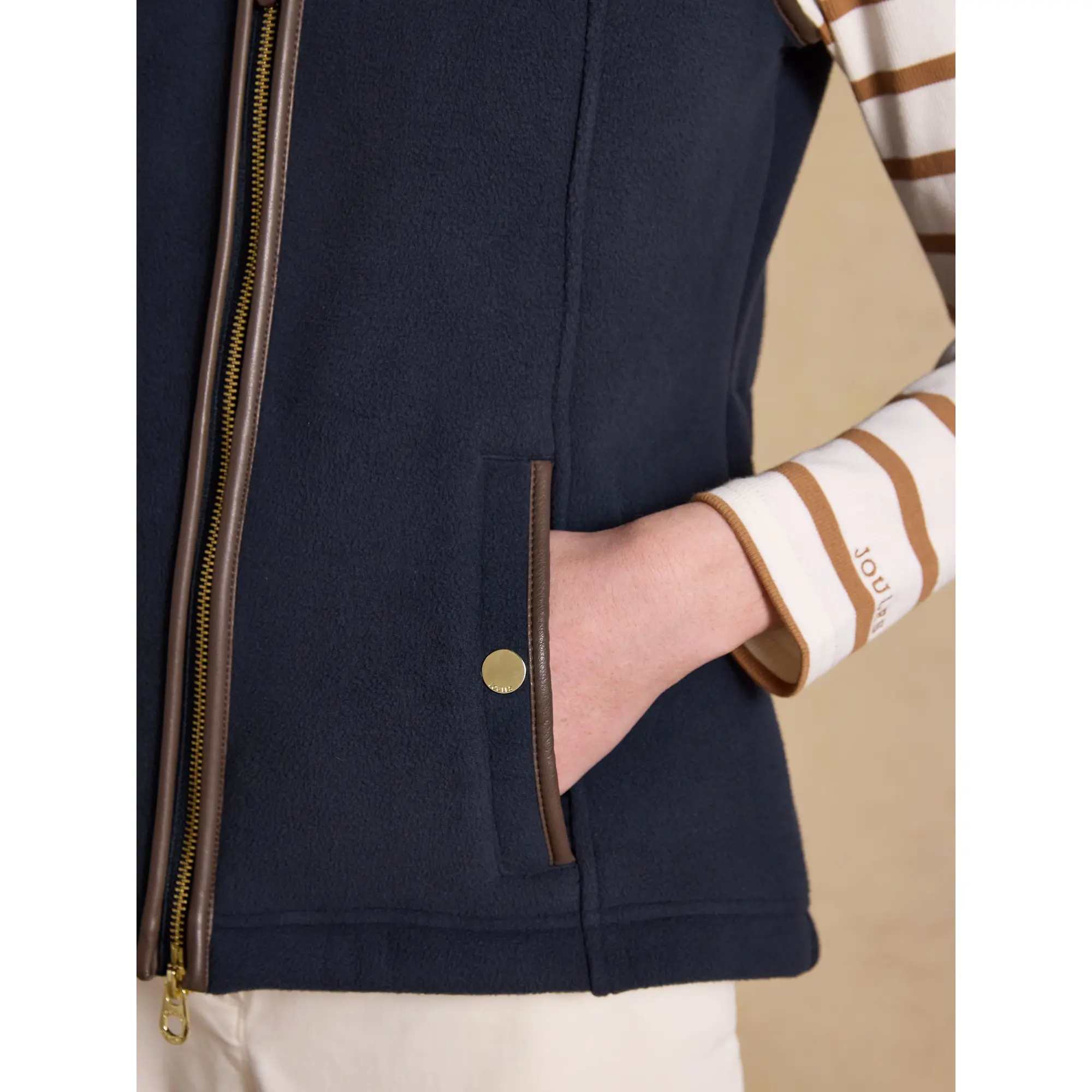 Product image 5 of 10 of Joules Women's Heritage Fleece Gilet - Navy